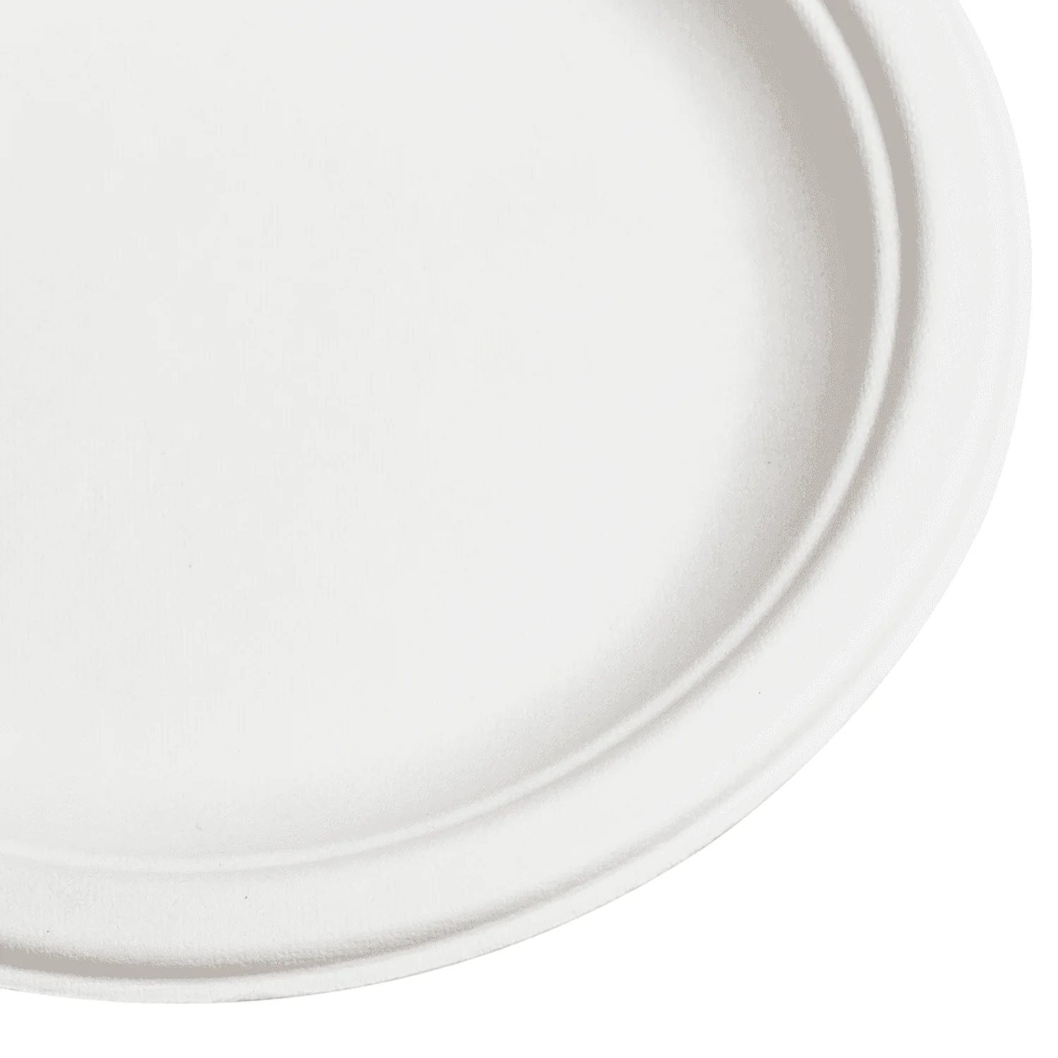 Karat Earth 6'' Molded Fiber Round Plates, PFAS Free, White - 1,000 pcs - Image 4