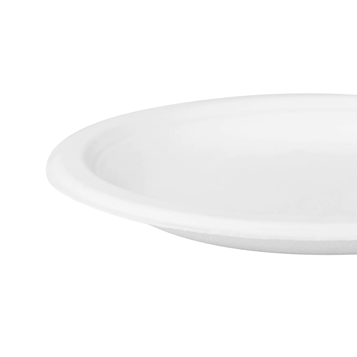 Karat Earth 6'' Molded Fiber Round Plates, PFAS Free, White - 1,000 pcs - Image 5