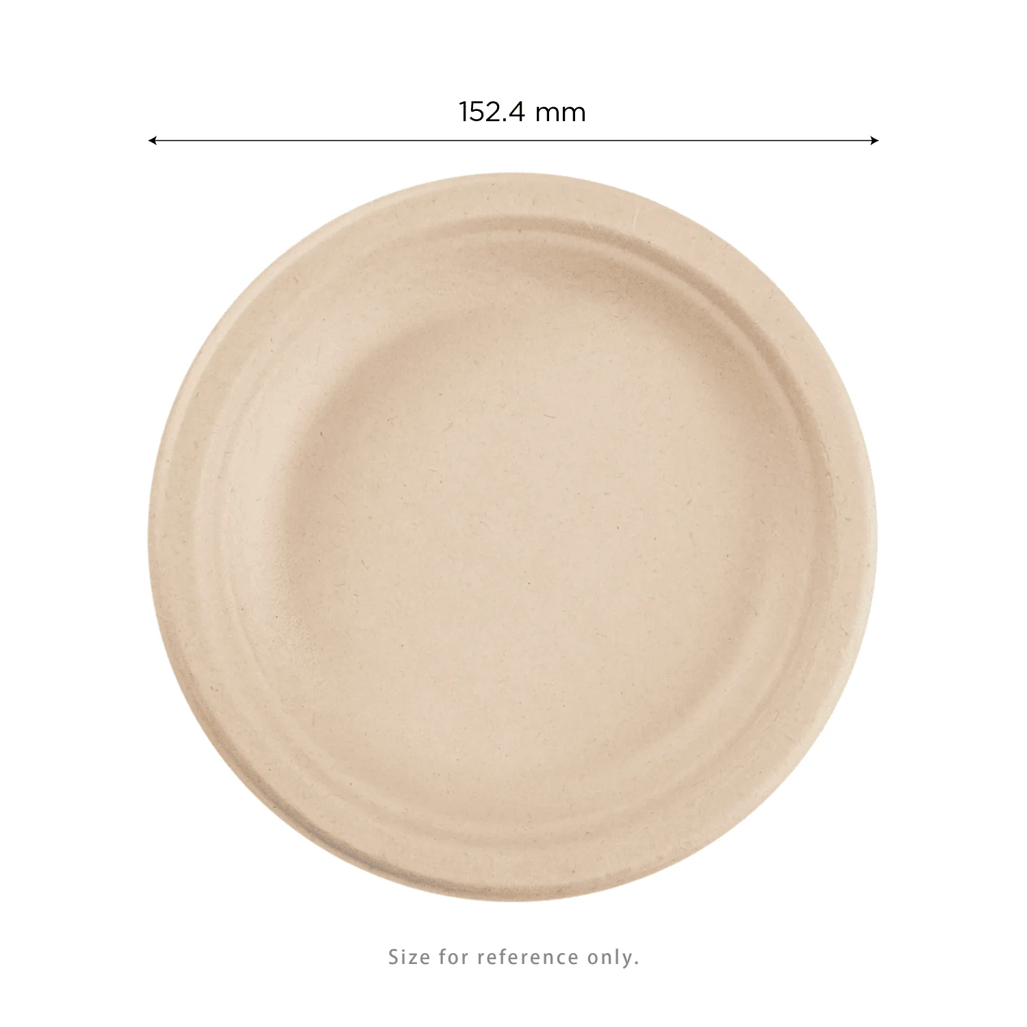 Karat Earth 6'' Molded Fiber Round Plates, PFAS Free, Natural - 1,000 pcs - Image 3