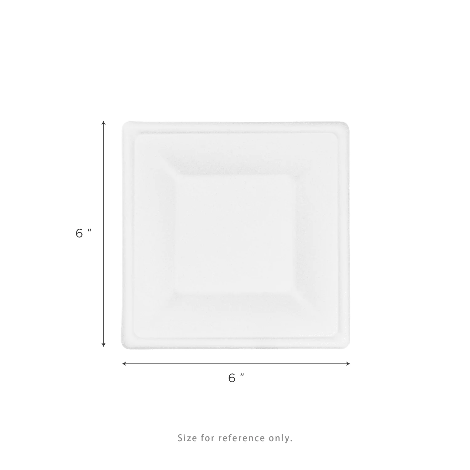 Karat Earth 6”x 6” Molded Fiber Square Plates, PFAS Free, White - 500 pcs - Image 6