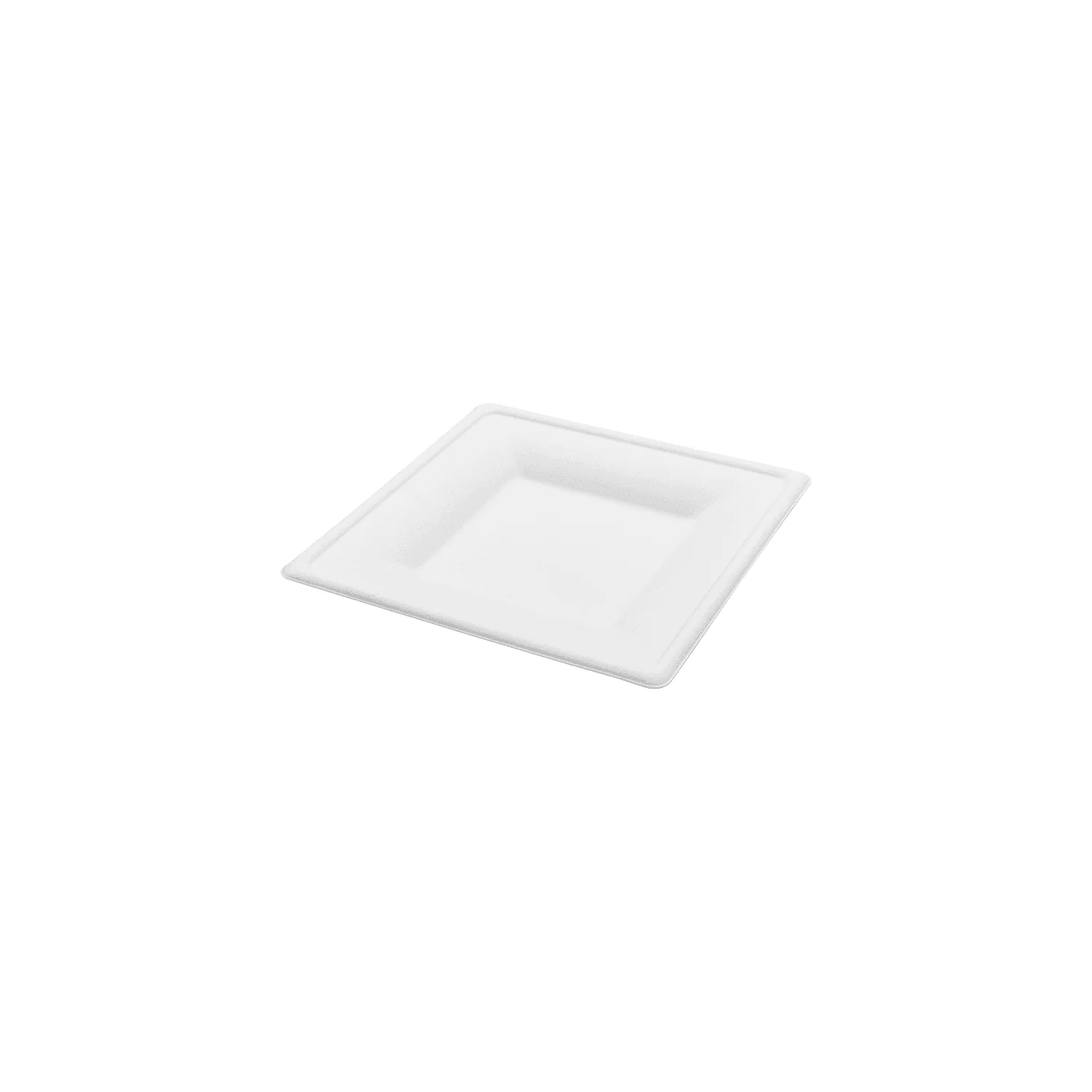 Karat Earth 6”x 6” Molded Fiber Square Plates, PFAS Free, White - 500 pcs - Image 8