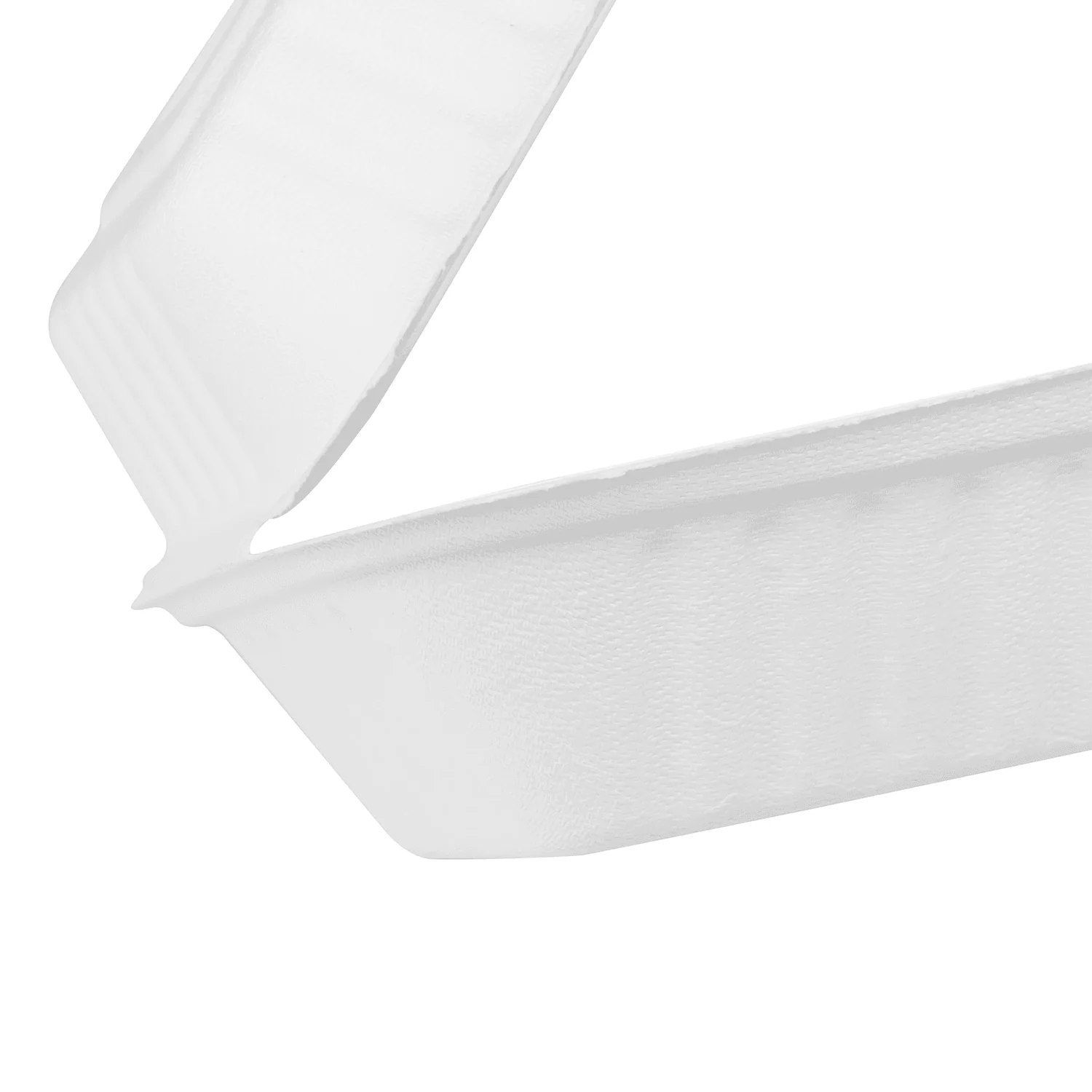 Karat Earth 6''x6'' Molded Fiber Hinged Containers, PFAS Free, White - 500 pcs - Image 6