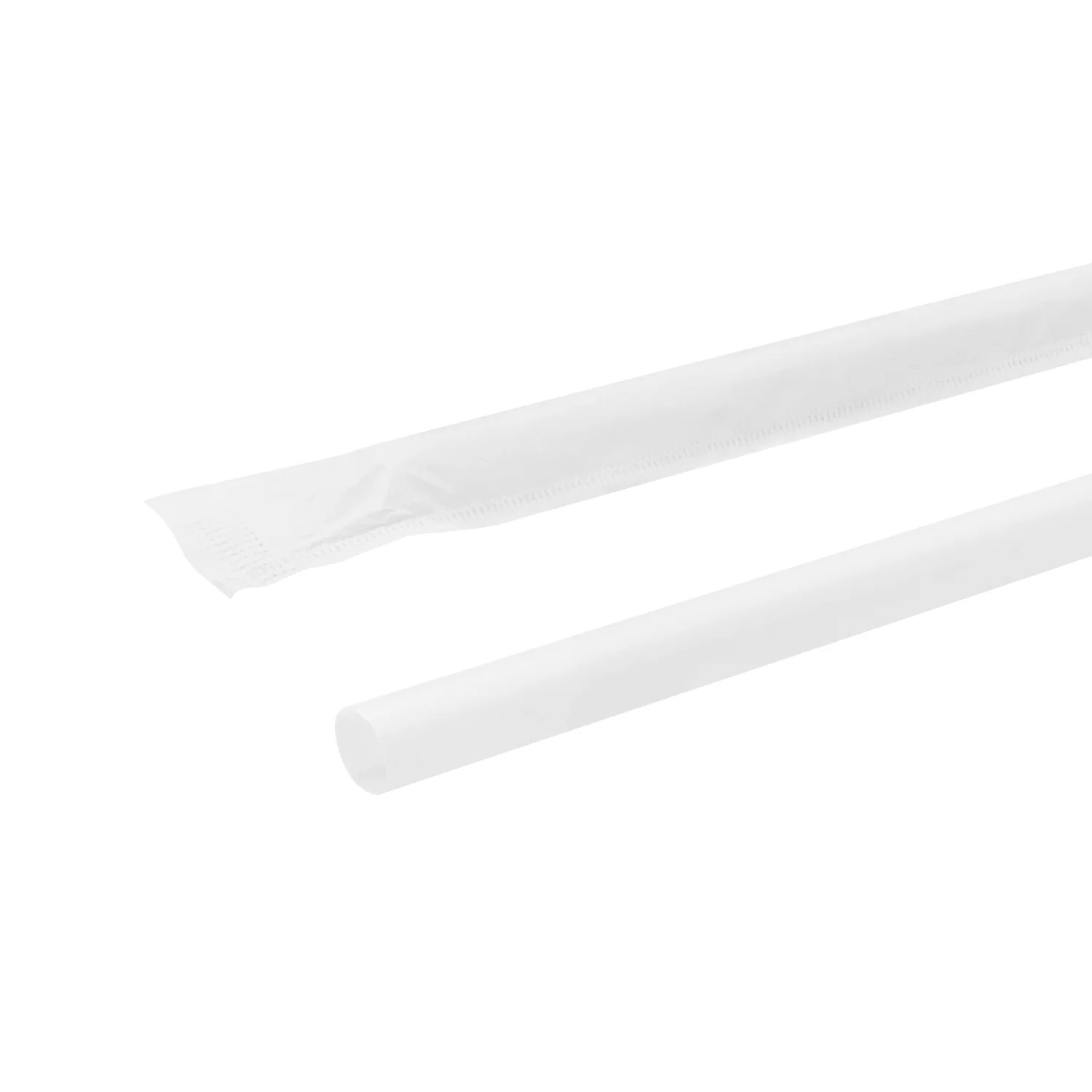 Karat Earth 7.75" PLA Giant Paper Wrapped Straw (8mm), White - 2,000 pcs - Image 6