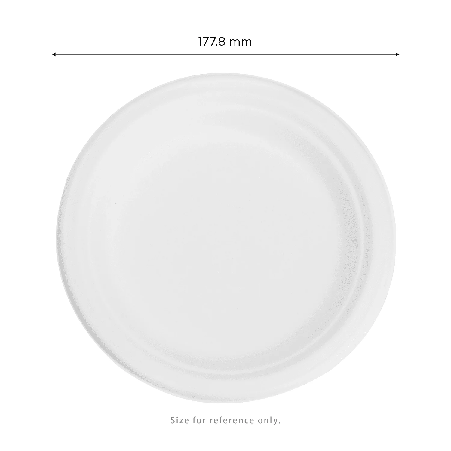 Karat Earth 7'' Molded Fiber Round Plates, PFAS Free, White - 1,000 pcs - Image 3