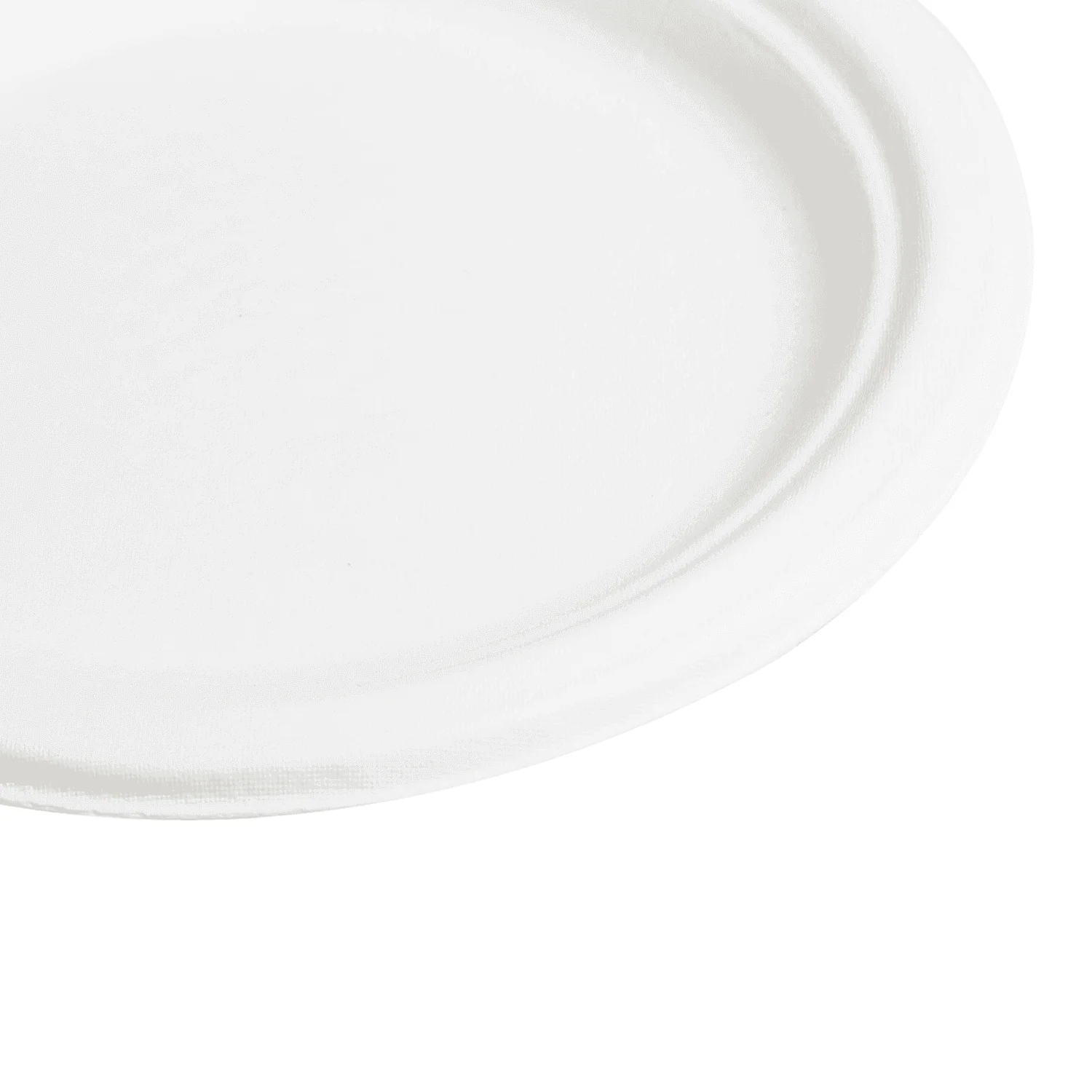 Karat Earth 7'' Molded Fiber Round Plates, PFAS Free, White - 1,000 pcs - Image 4