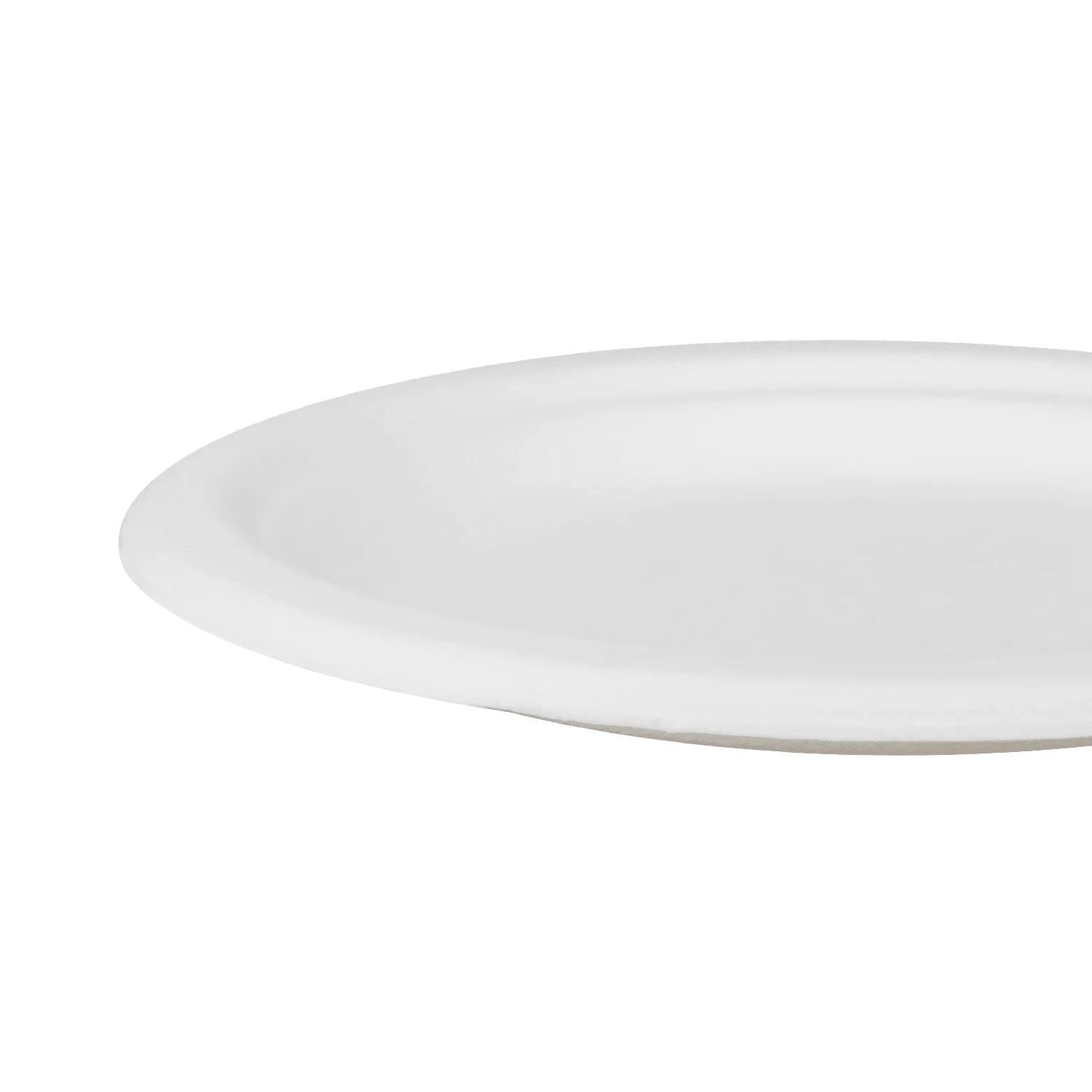 Karat Earth 7'' Molded Fiber Round Plates, PFAS Free, White - 1,000 pcs - Image 5