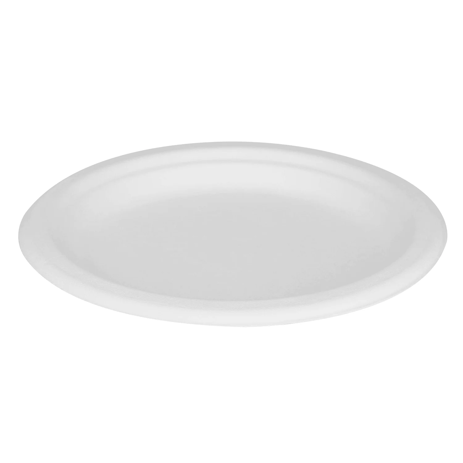 Karat Earth 7'' Molded Fiber Round Plates, PFAS Free, White - 1,000 pcs - Image 7