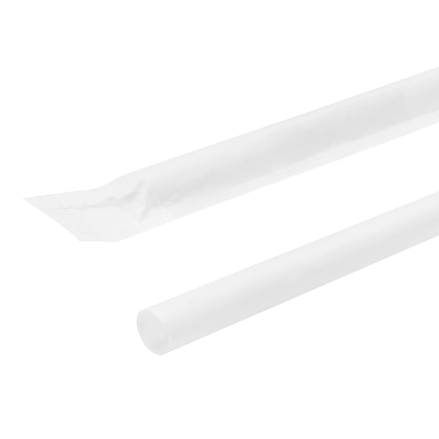 Karat Earth 8.75" PLA Giant Paper Wrapped Straw (8mm), Wihte - 2,500 pcs - Image 7