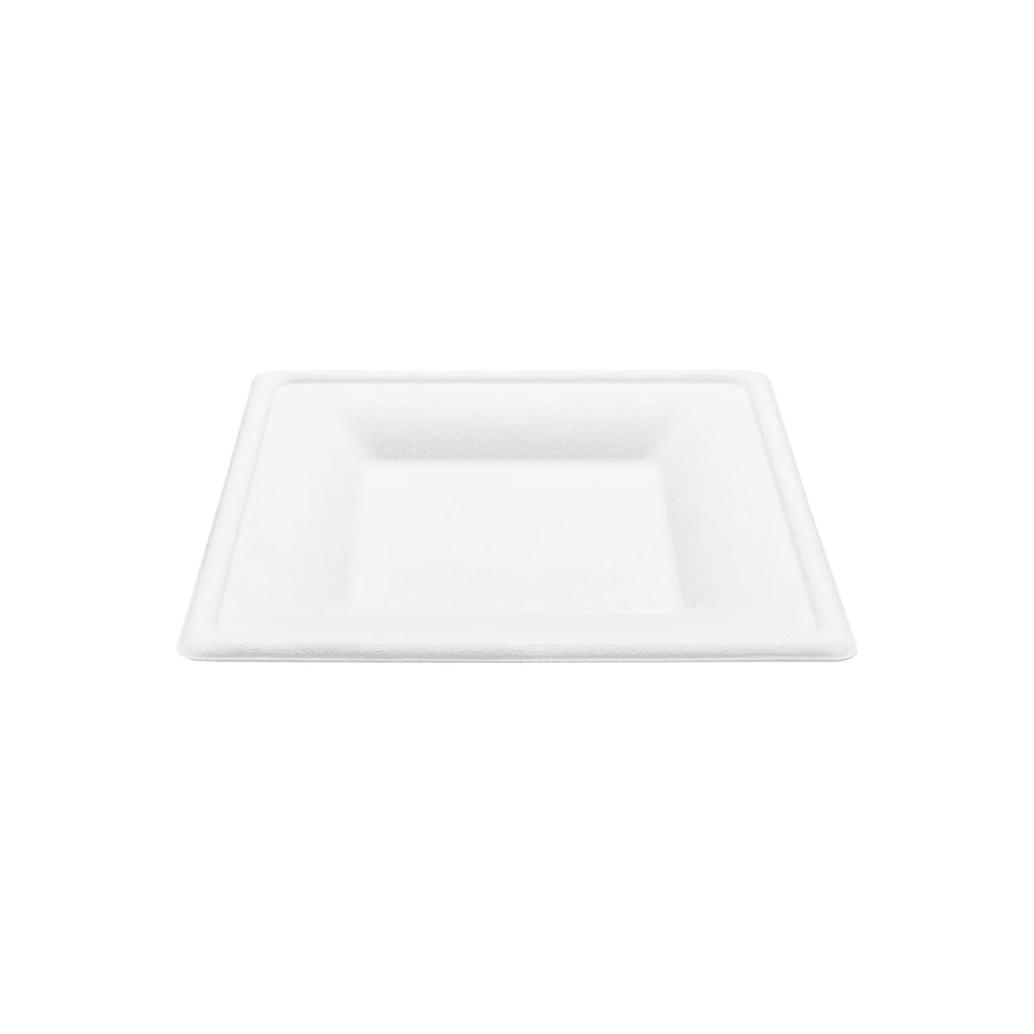 Karat Earth 8”x 8” Molded Fiber Square Plates, PFAS Free, White - 500 pcs - Image 7
