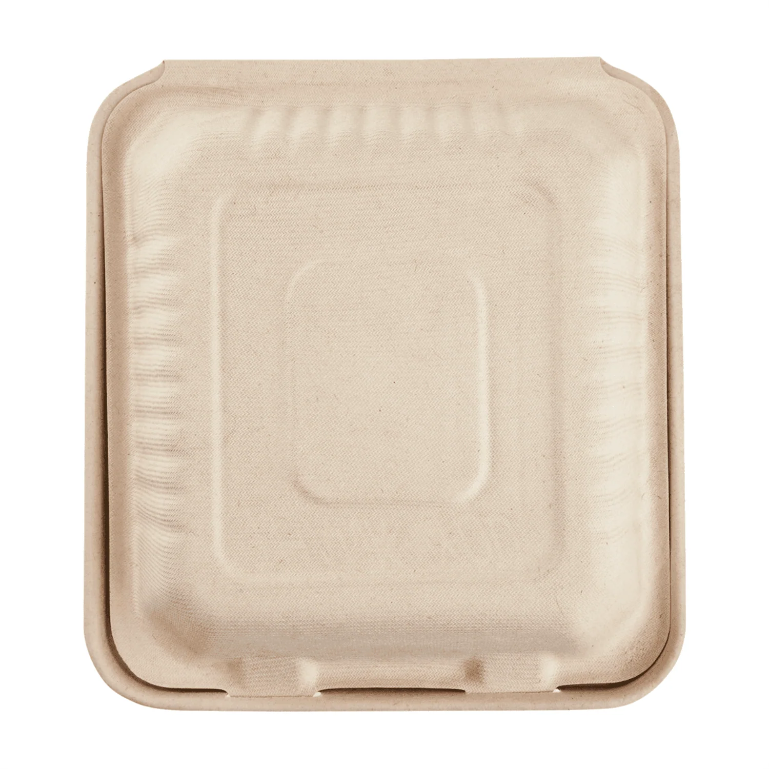 Karat Earth 3 Compartments, 8''x8'' Molded Fiber Hinged Containers, PFAS Free, Natural - 200 pcs - Image 8