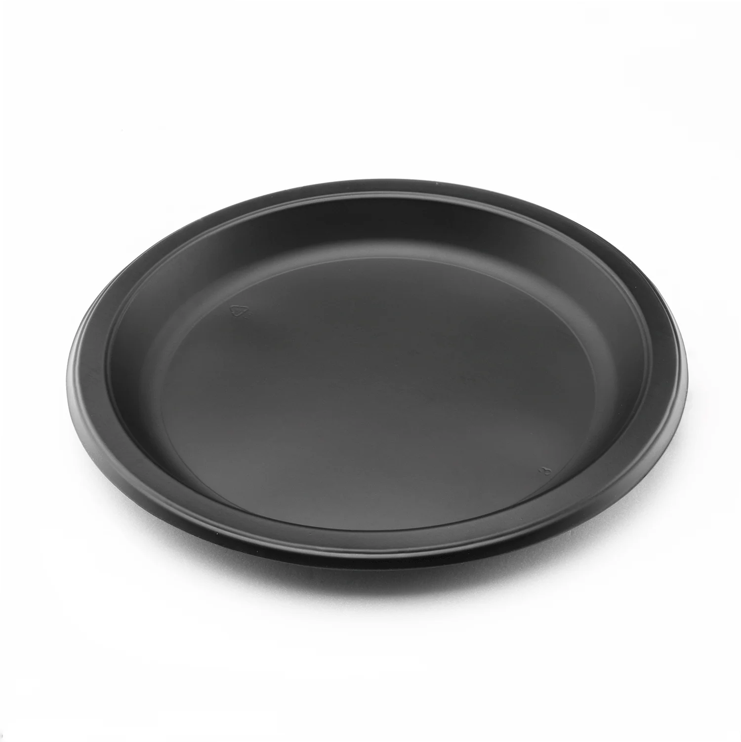 Karat Earth 9" Mineral Filled PP Round Plates, Black - 500 pcs - Image 2