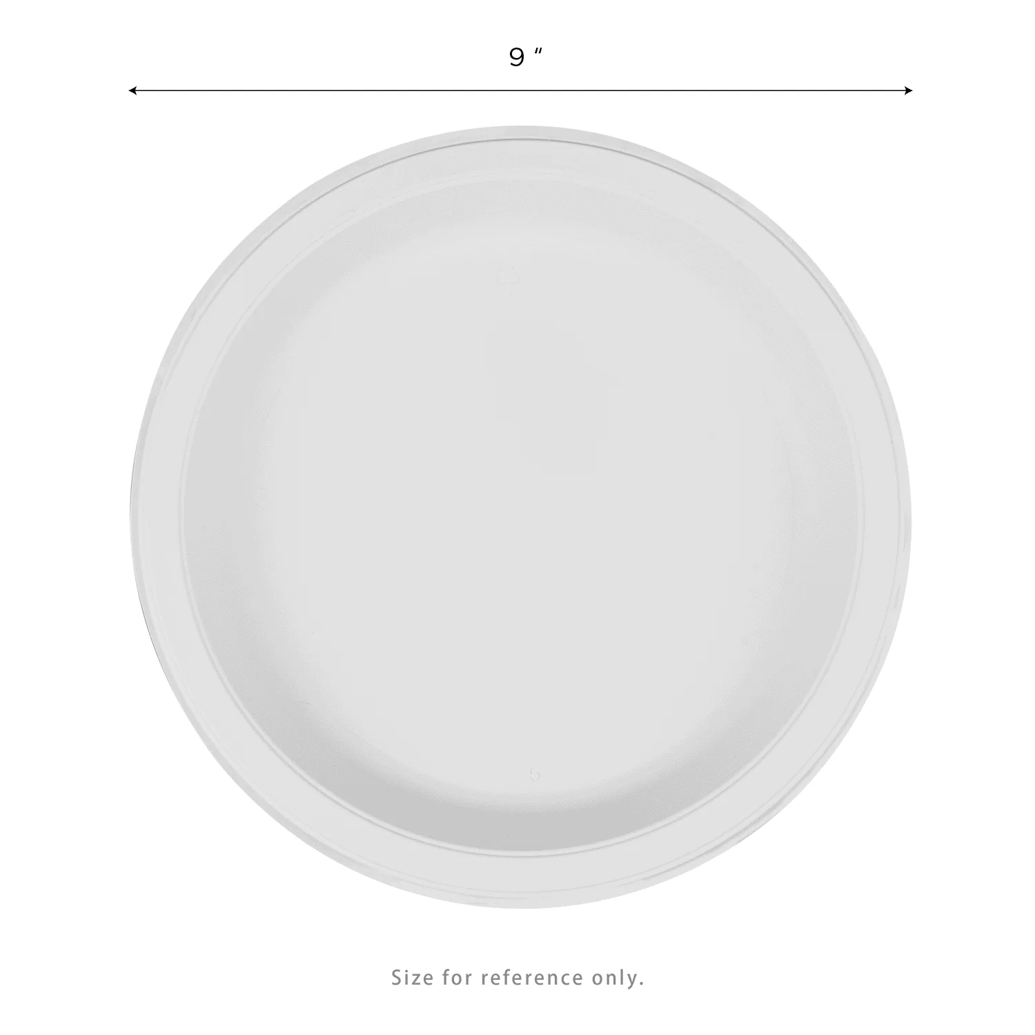 Karat Earth 9" Mineral Filled PP Round Plates, White - 500 pcs - Image 5