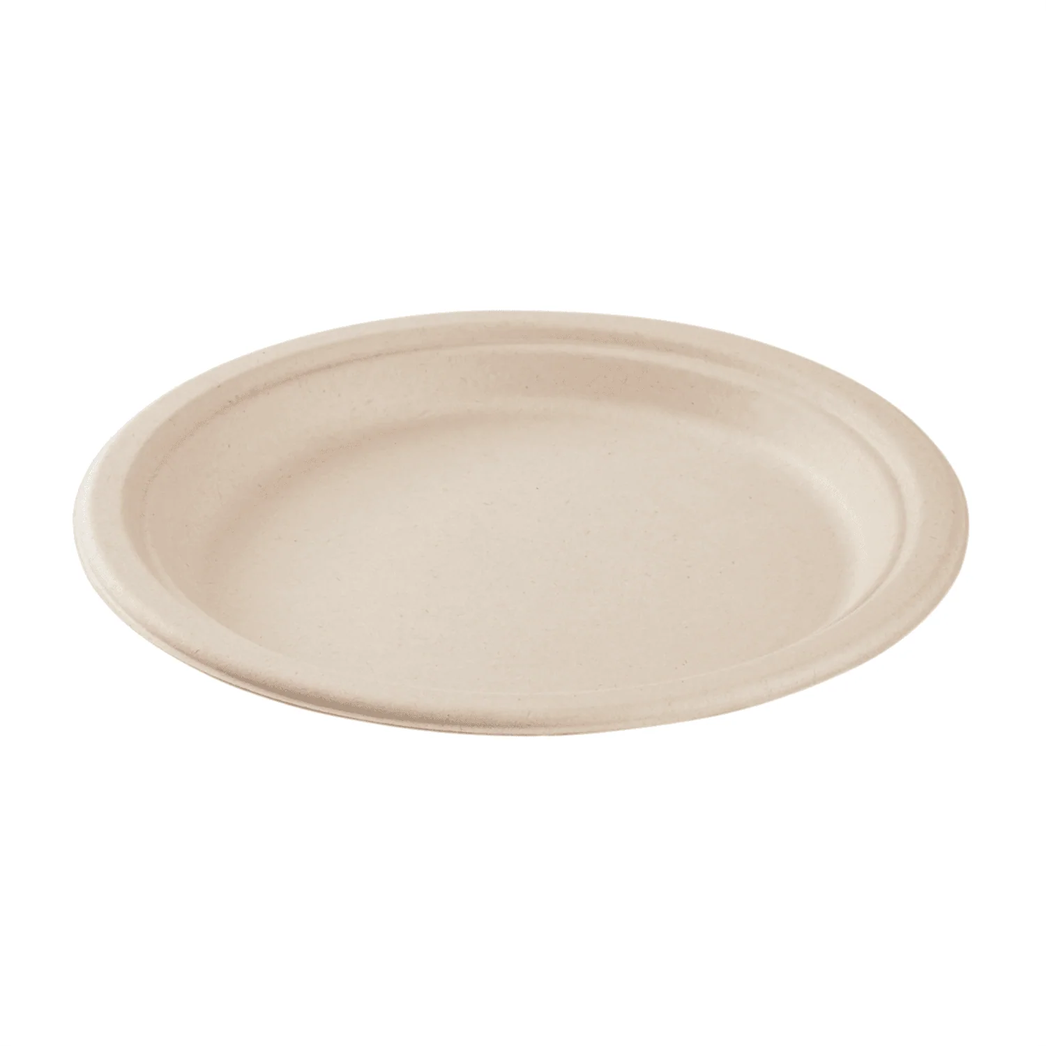 Karat Earth 9'' Molded Fiber Round Plates, PFAS Free, Natural - 500 pcs - Image 2