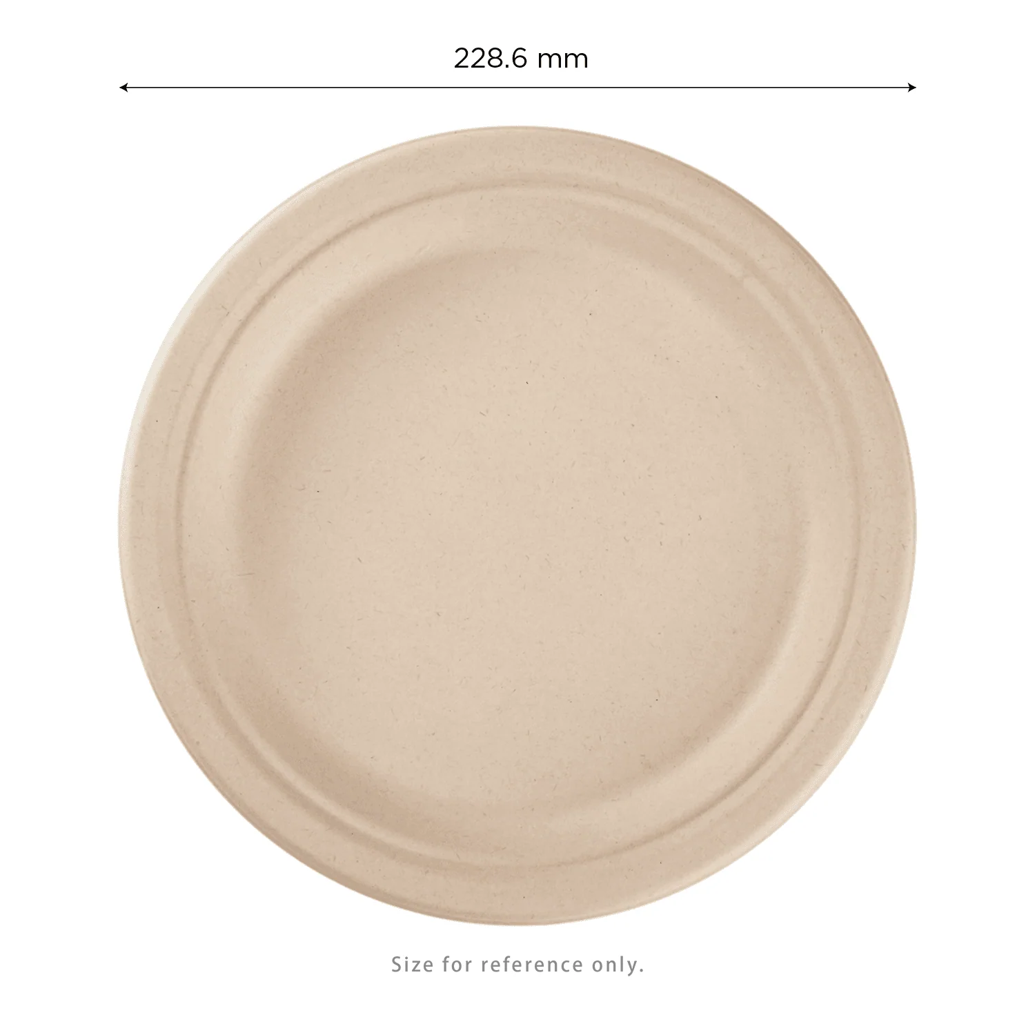 Karat Earth 9'' Molded Fiber Round Plates, PFAS Free, Natural - 500 pcs - Image 3