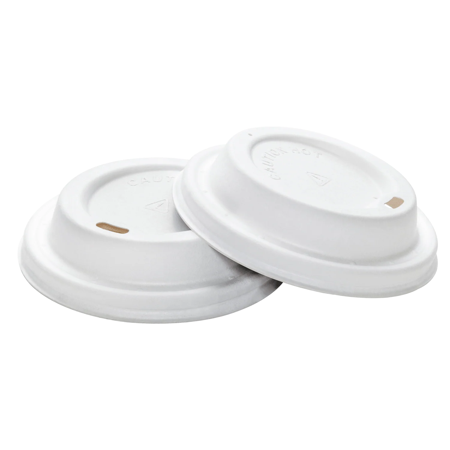 Karat Earth 90mm Bagasse Sipper Dome Lid for 10-24oz Hot Cup, White - 500 pcs - Image 8