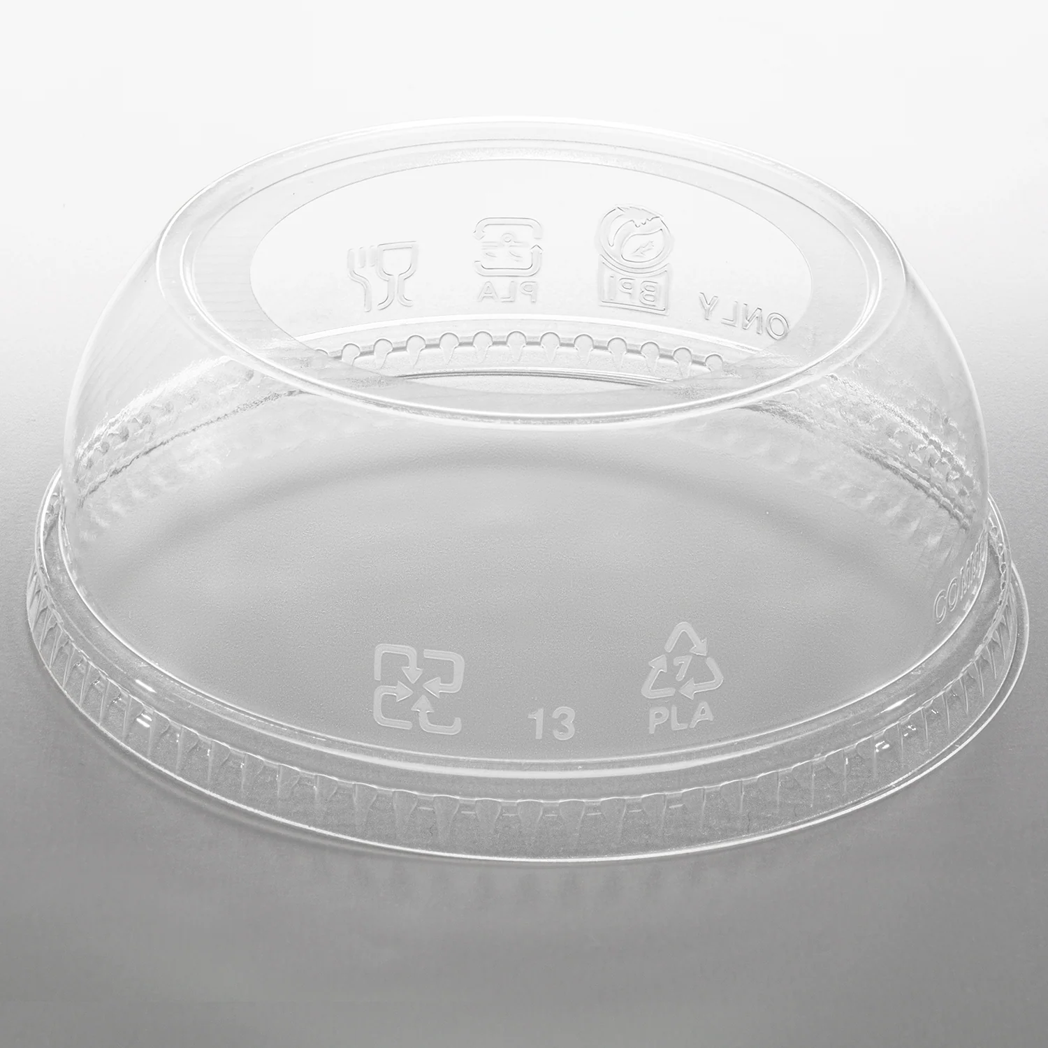 Karat Earth 98mm PLA Dome lids for 12-24 PLA cup, Wide opening - 1,000 pcs - Image 2