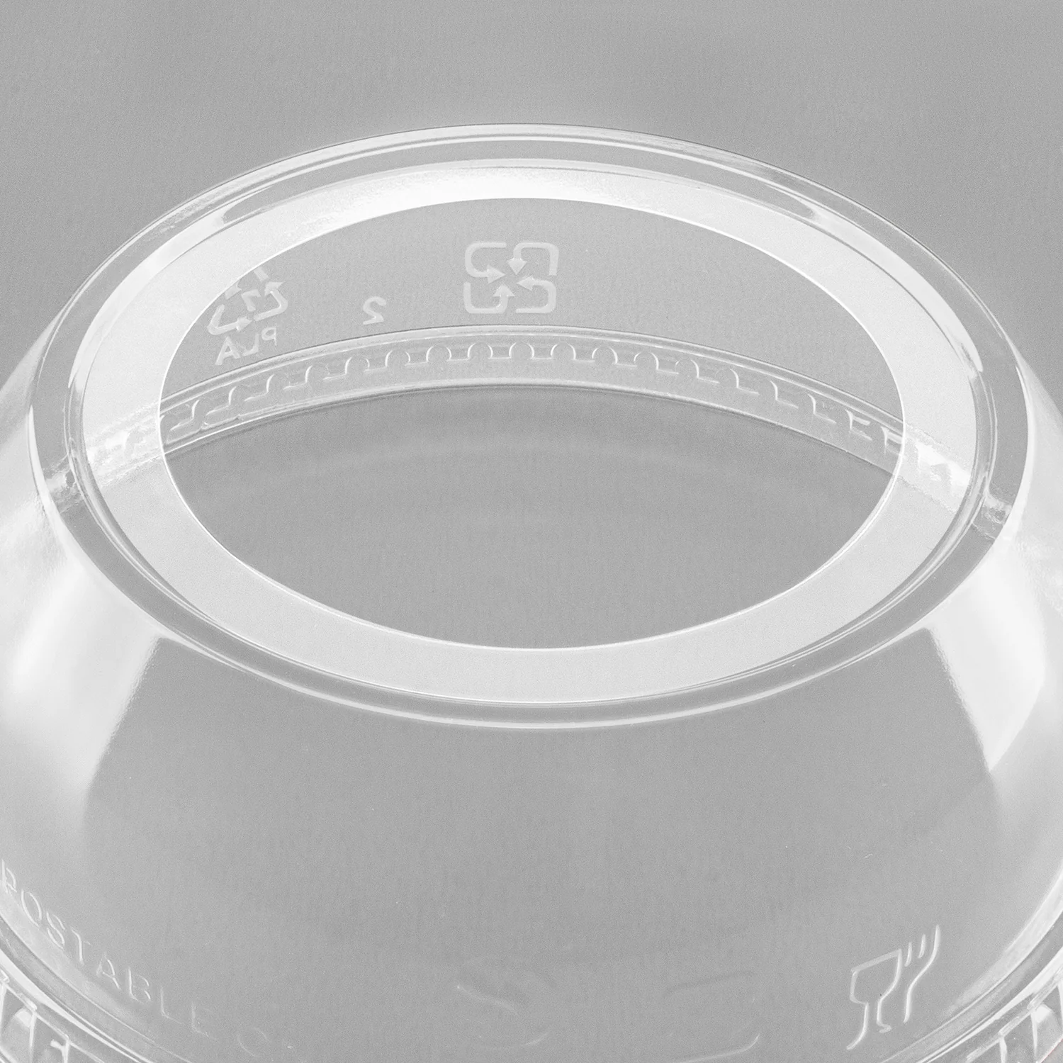 Karat Earth 98mm PLA Dome lids for 12-24 PLA cup, Wide opening - 1,000 pcs - Image 6