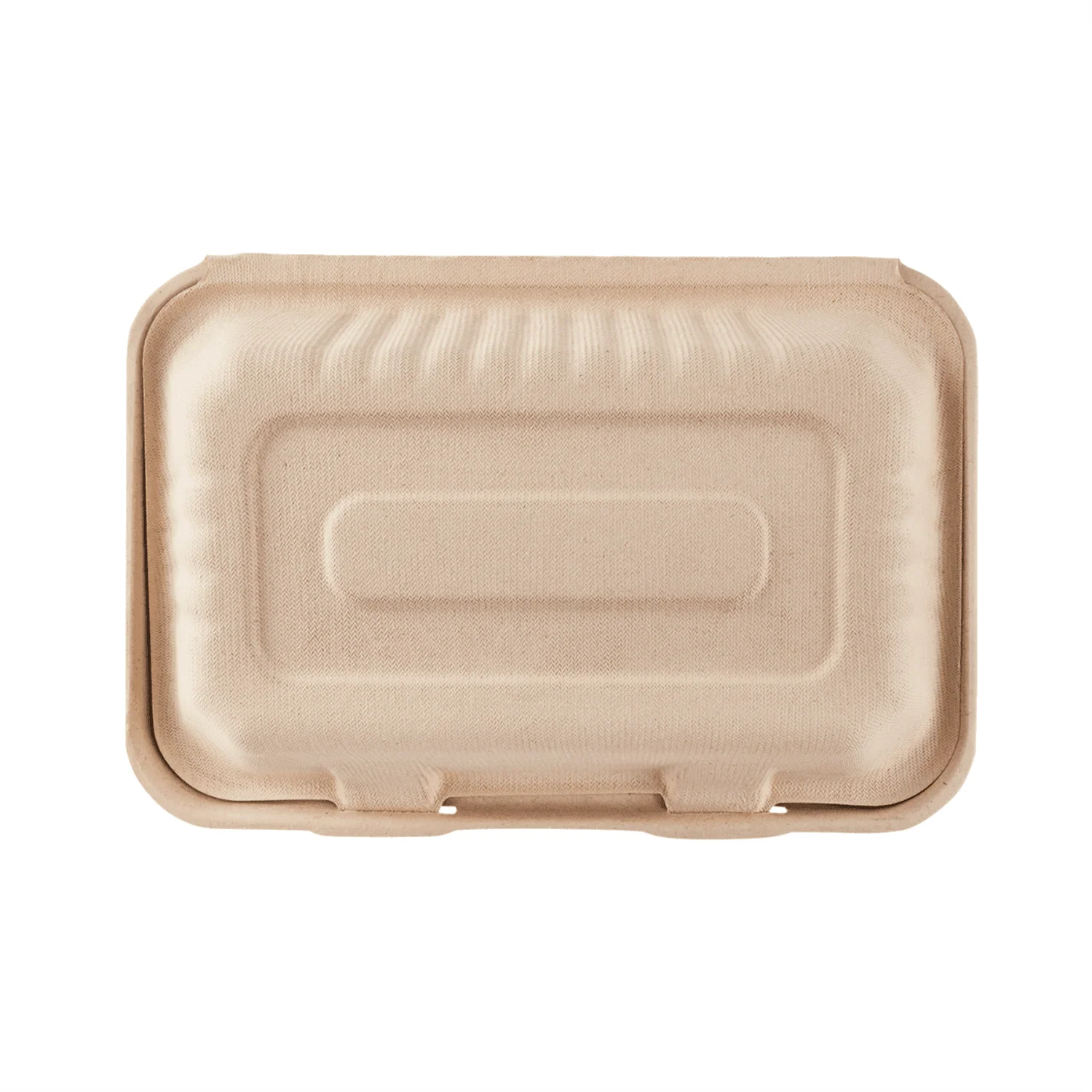 Karat Earth 9''x6'' Molded Fiber Hinged Containers, PFAS Free, Natural - 200 pcs - Image 7