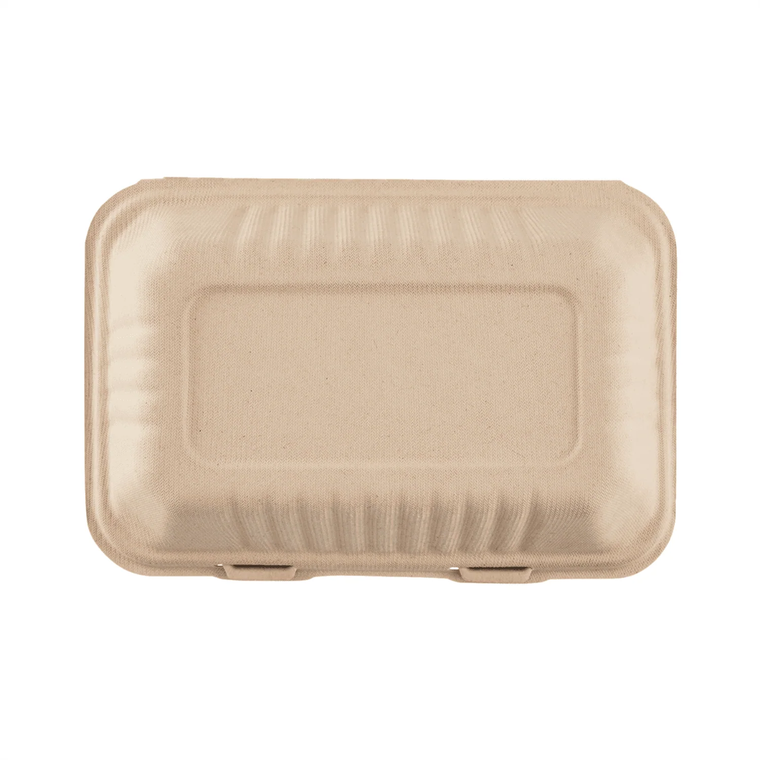 Karat Earth 9''x6'' Molded Fiber Hinged Containers, PFAS Free, Natural - 200 pcs - Image 8
