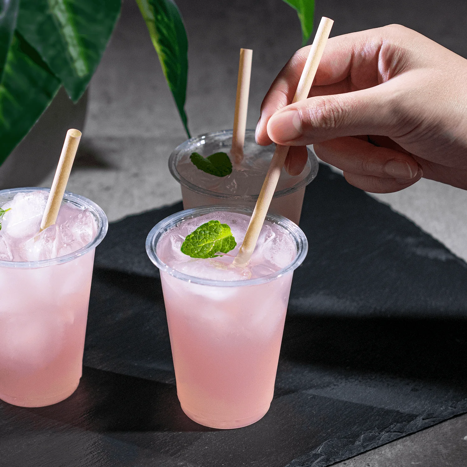 Karat Earth Bamboo Fiber Cocktail 5.5'' Straws (6mm), Natural - 7,000 pcs - Image 4
