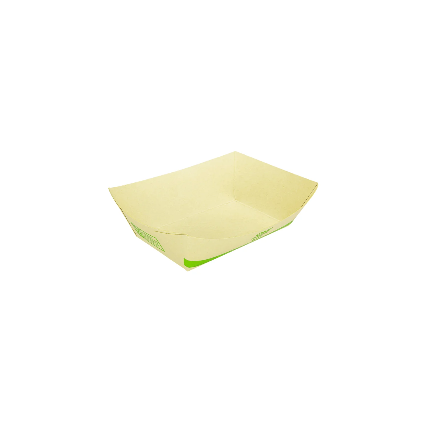 Karat Earth 0.5 lb Bamboo Natural Food Tray , Generic Print - 1,000 pcs - Image 2
