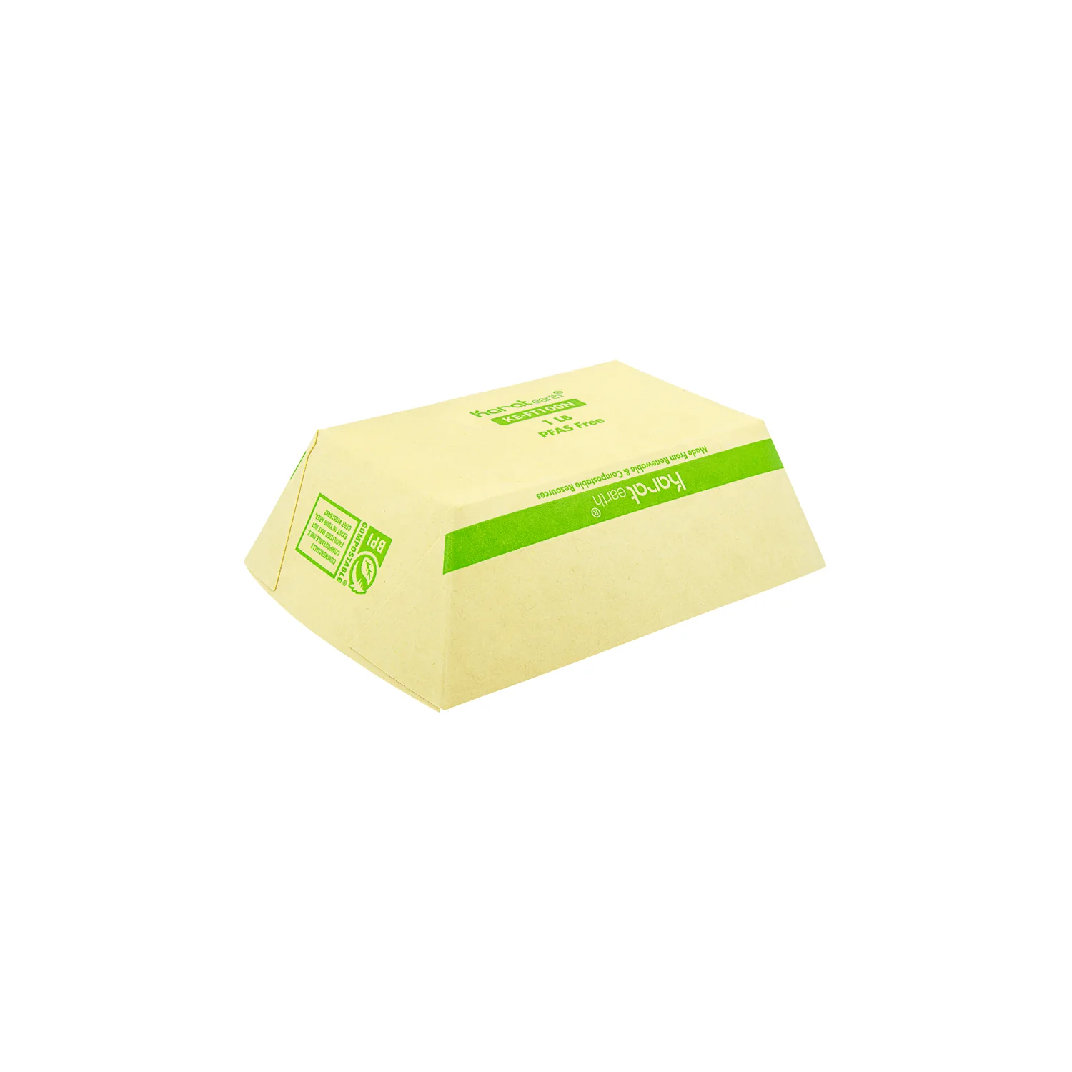 Karat Earth 1.0 lb Bamboo Natural Food Tray, Generic Print - 1,000 pcs - Image 7