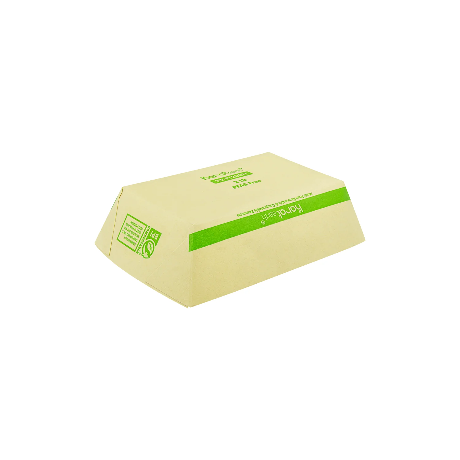 Karat Earth 2.0 lb Bamboo Natural Food Tray, Generic Print - 1,000 pcs - Image 7