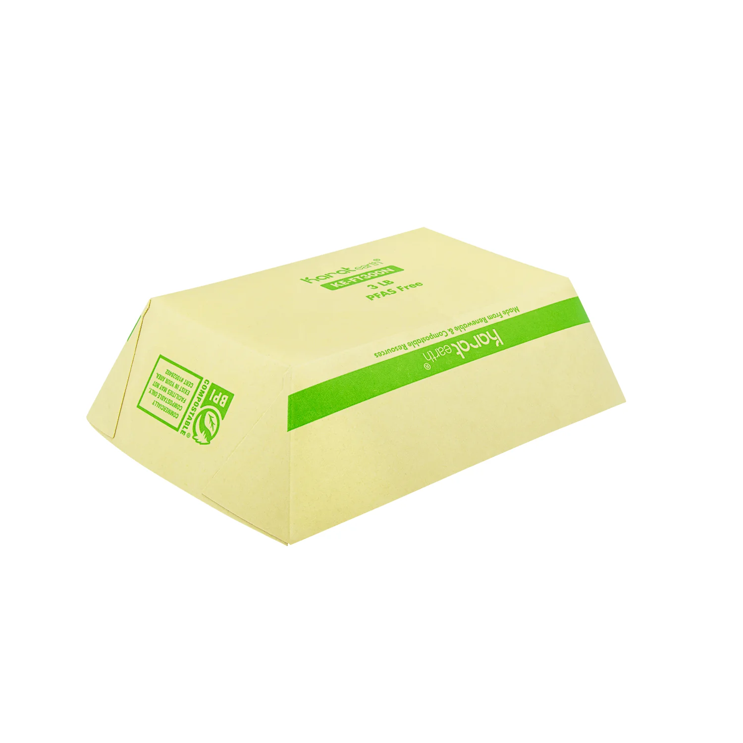 Karat Earth 3.0 lb Bamboo Natural Food Tray, Generic Print - 500 pcs - Image 7