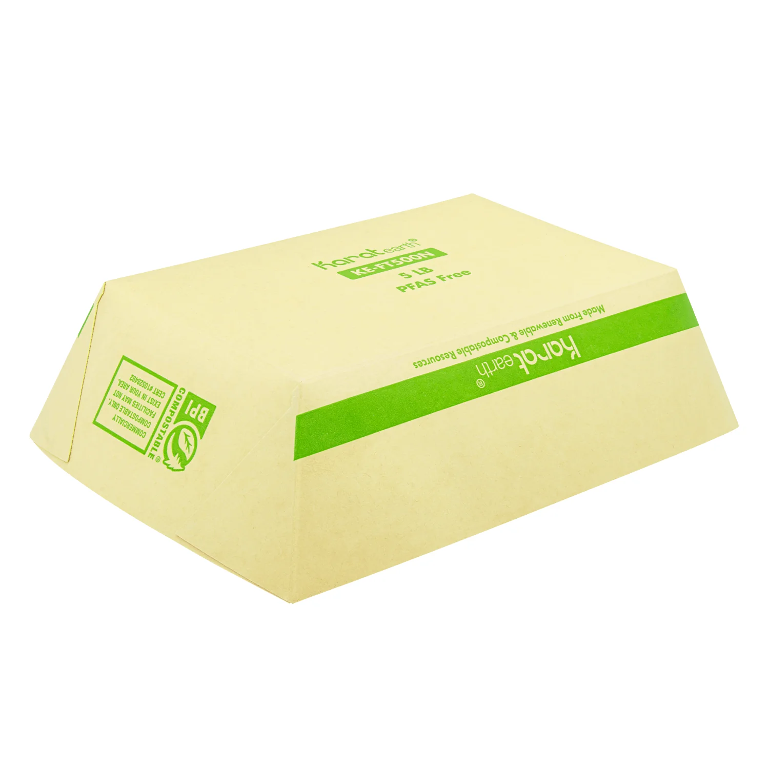 Karat Earth 5.0 lb Bamboo Natural Food Tray, Generic Print - 500 pcs - Image 6