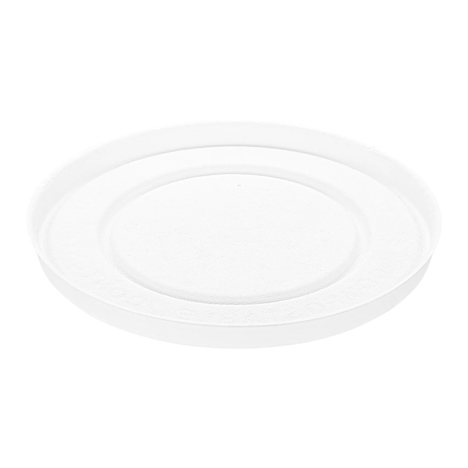 Karat Earth 127mm Compostable Fiber Paper Flat lid for 20 oz Paper Food Container - 600 pcs - Image 7