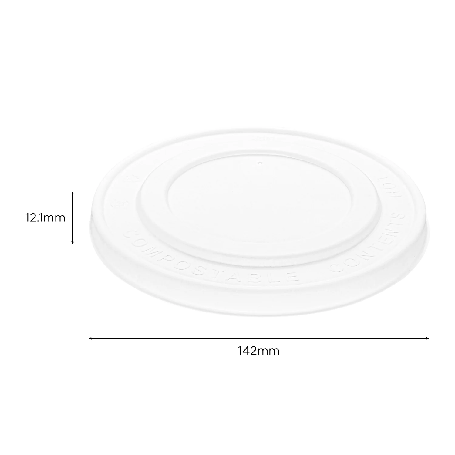 Karat Earth 142mm Compostable Fiber Paper Flat lid for 24-32 oz Paper Food Container - 600 pcs - Image 6