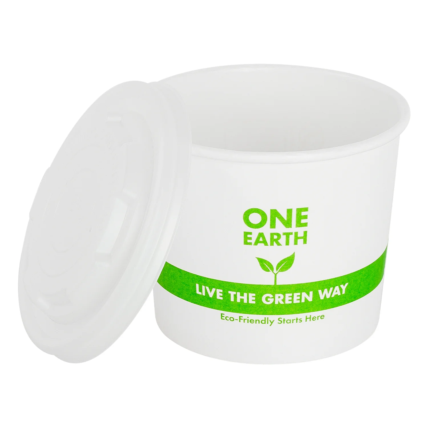 Karat Earth Eco-Friendly 10oz Paper Cold/ Hot Food Container (90.8mm), Generic Print - 1,000 pcs - Image 10
