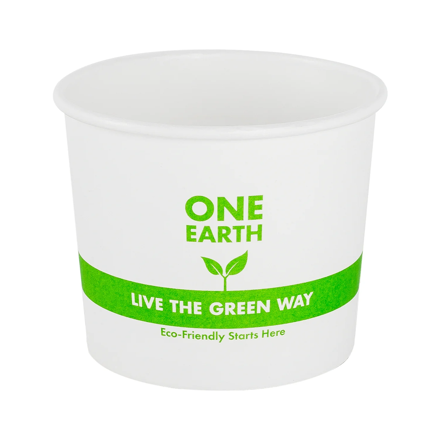 Karat Earth Eco-Friendly 10oz Paper Cold/ Hot Food Container (90.8mm), Generic Print - 1,000 pcs - Image 3