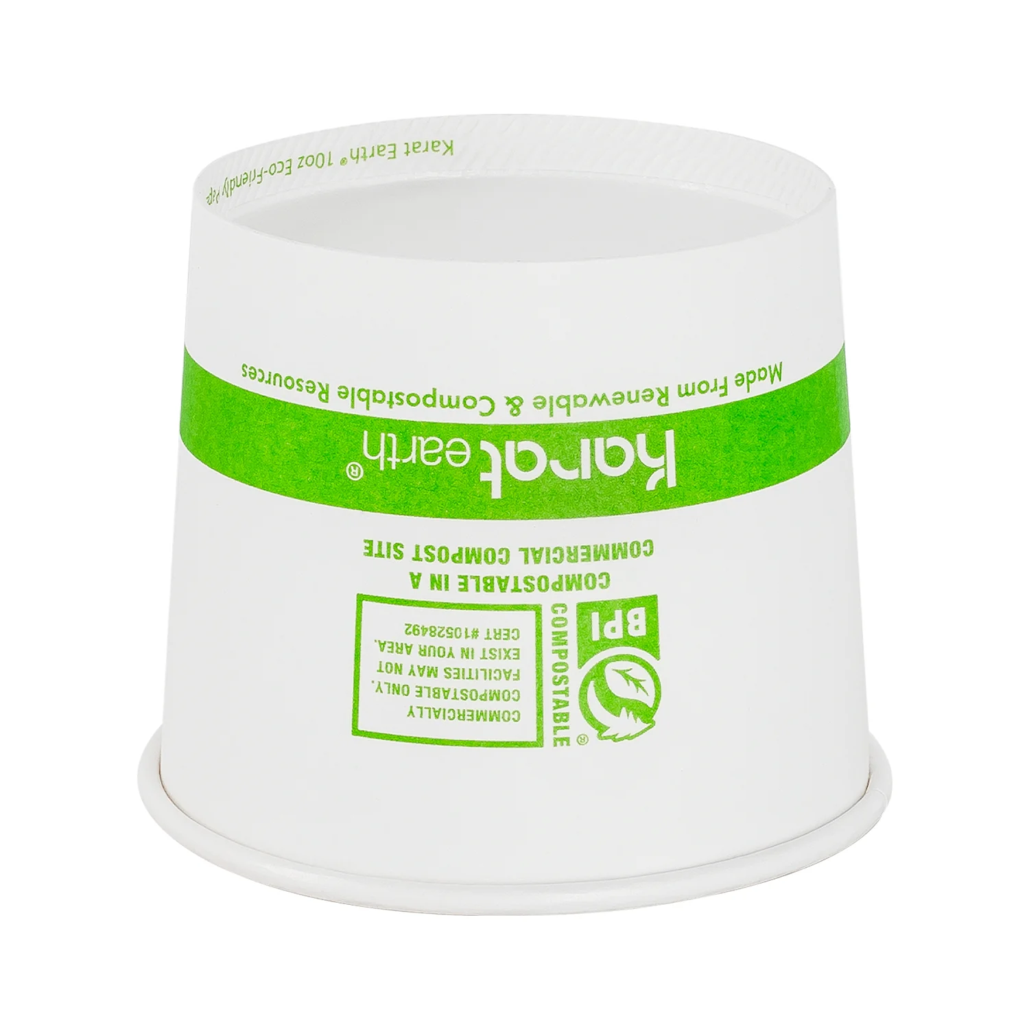 Karat Earth Eco-Friendly 10oz Paper Cold/ Hot Food Container (90.8mm), Generic Print - 1,000 pcs - Image 6