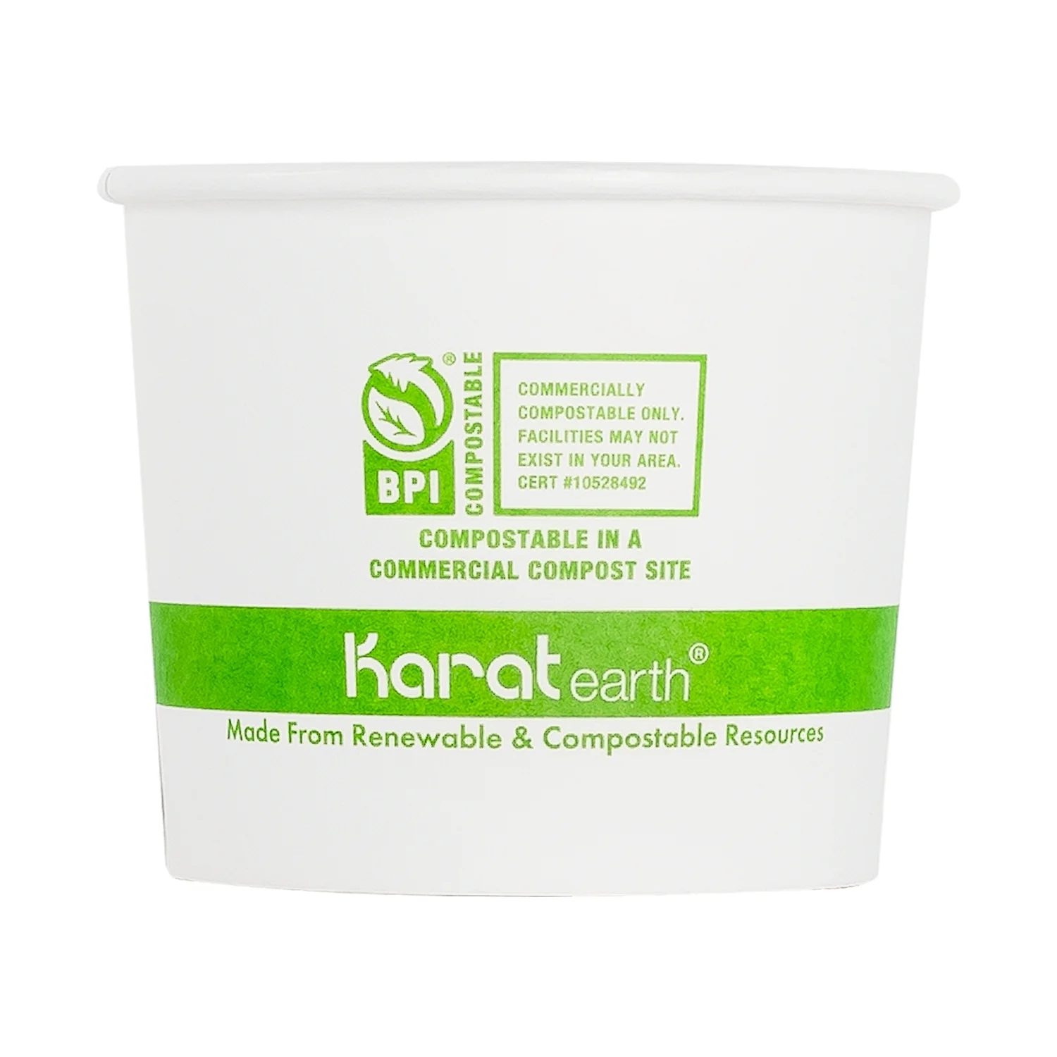 Karat Earth Eco-Friendly 10oz Paper Cold/ Hot Food Container (90.8mm), Generic Print - 1,000 pcs - Image 9