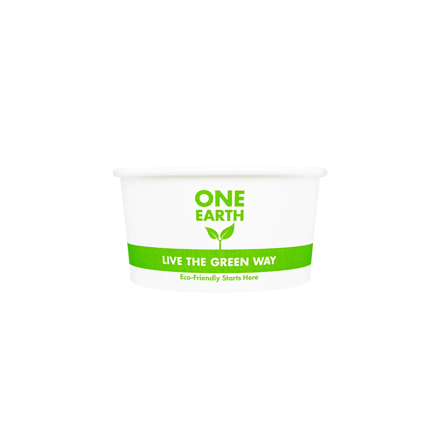 Karat Earth Eco-Friendly 6oz Paper Cold/Hot Food Container (90.8mm), Generic Print - 1,000 pcs - Image 2