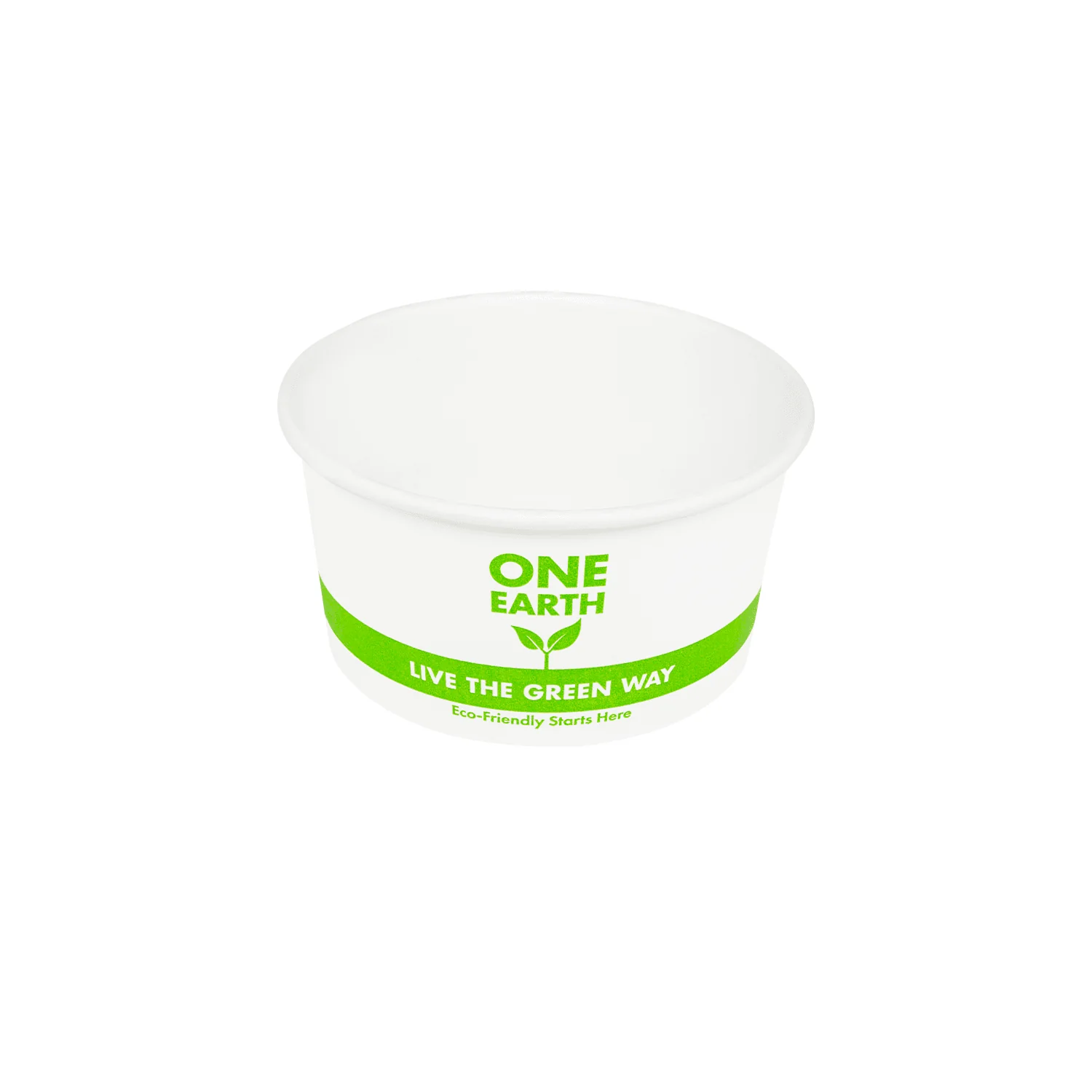 Karat Earth Eco-Friendly 6oz Paper Cold/Hot Food Container (90.8mm), Generic Print - 1,000 pcs - Image 5