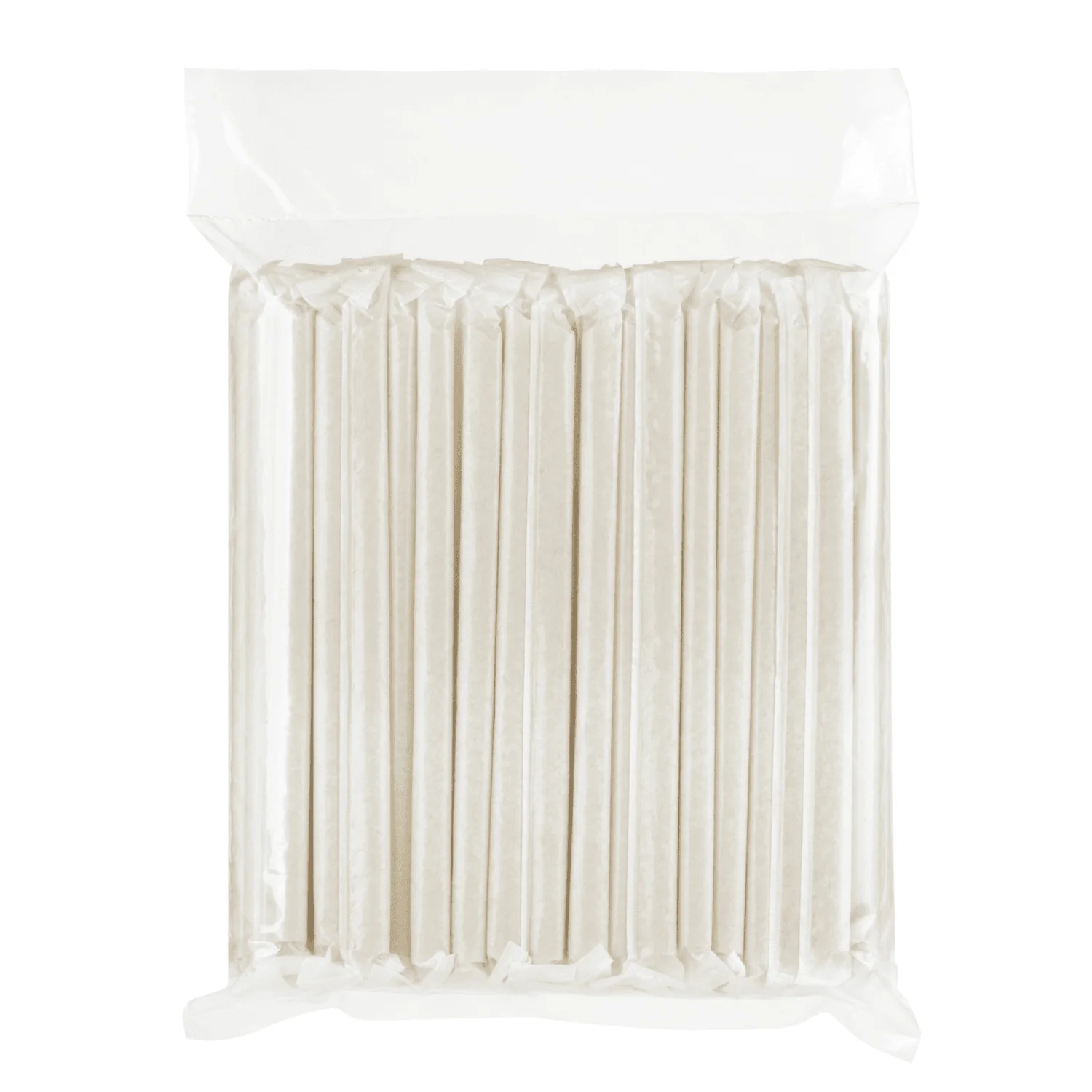 Karat Earth 9" Diagonal Cut Bamboo Fiber Colossal Straws (12mm) Paper Wrapped, Natural - 1,600 pcs - Image 9