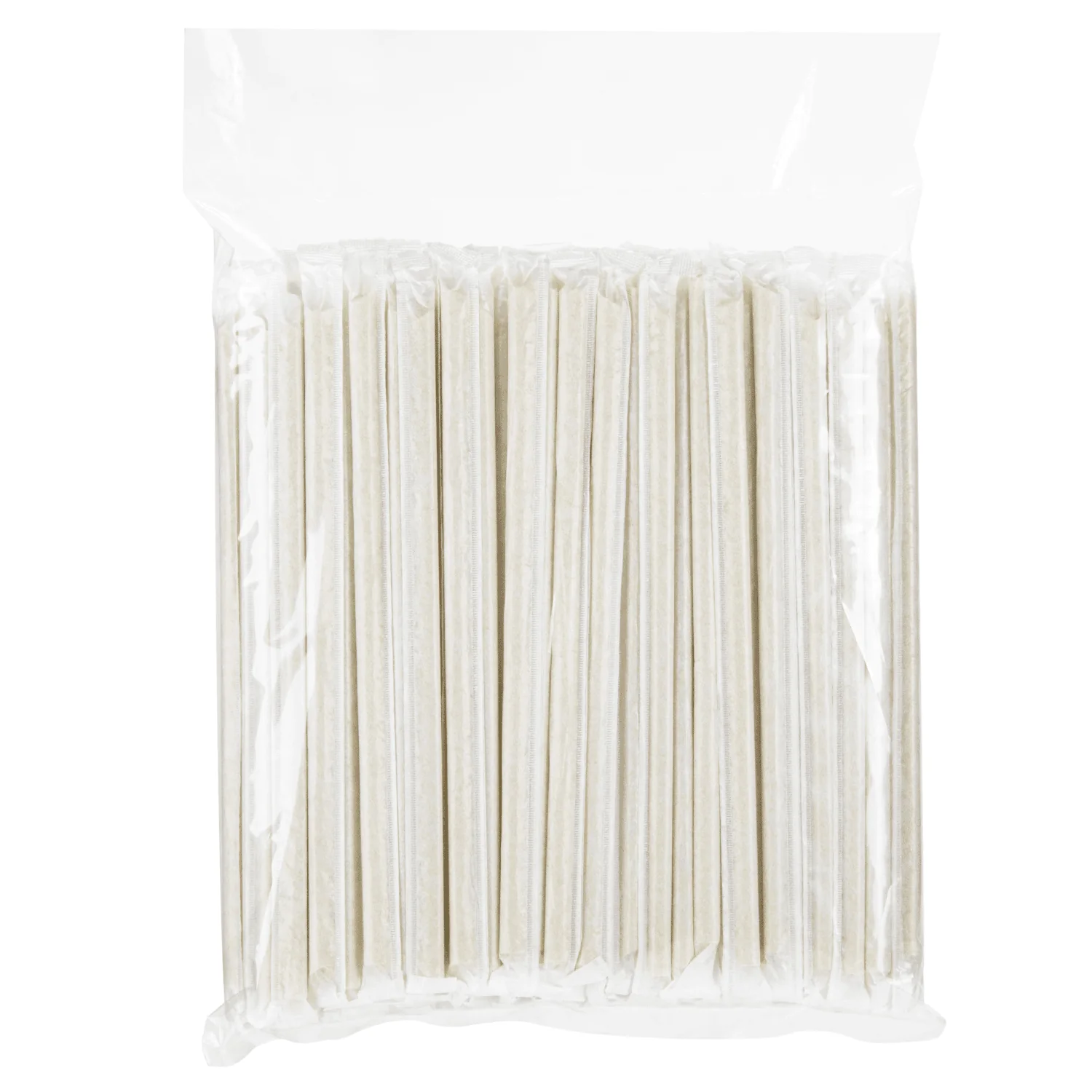 Karat Earth 9" Diagonal Cut Bamboo Fiber Giant Straws (8mm) Paper Wrapped, Natural - 3,000 pcs - Image 9