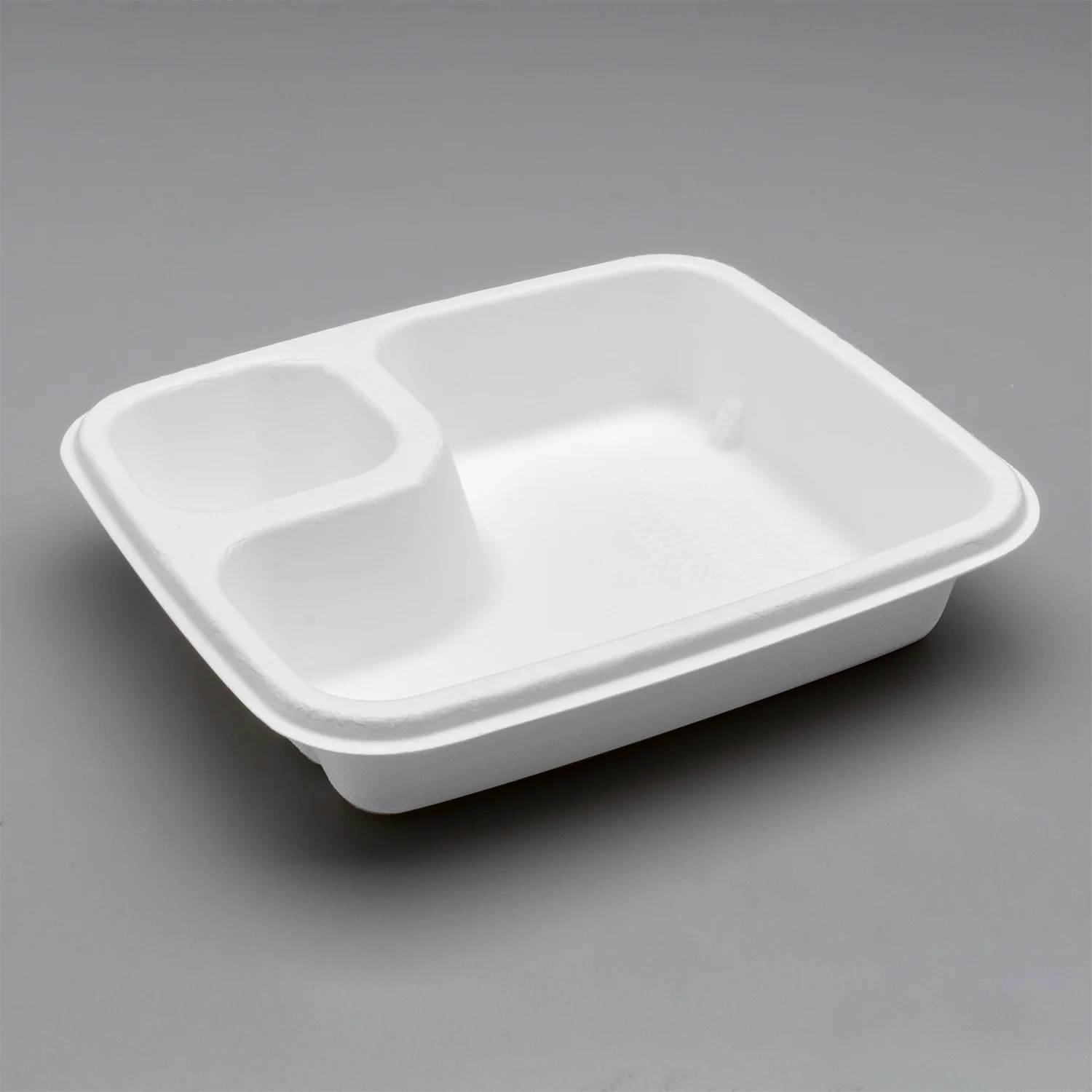 Karat Earth 2 Compartments, Molded Fiber Nacho Tray, PFAS free - 600 pcs - Image 2