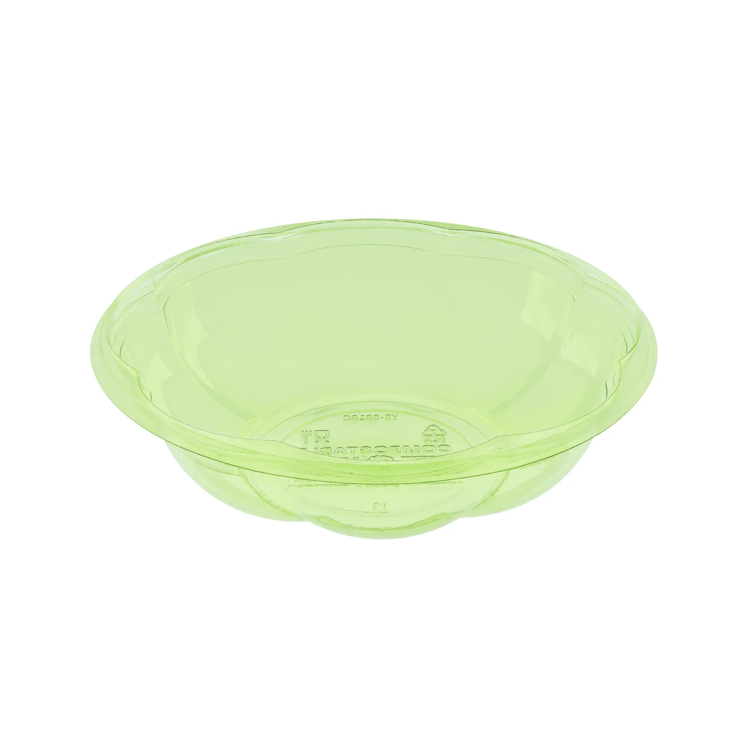 Karat Earth PLA 18 oz Salad Container (175 mm), Green - 300 pcs - Image 2