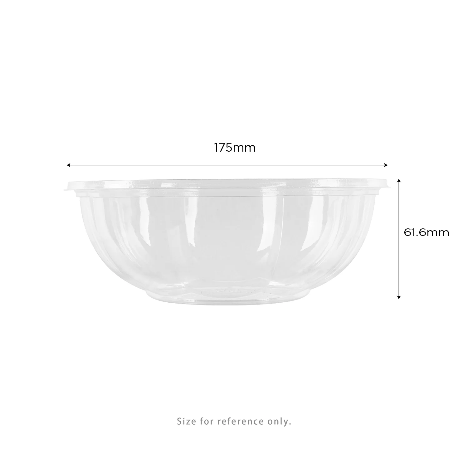Karat Earth PLA 24 oz Salad Container (175 mm), Clear - 300 pcs - Image 5