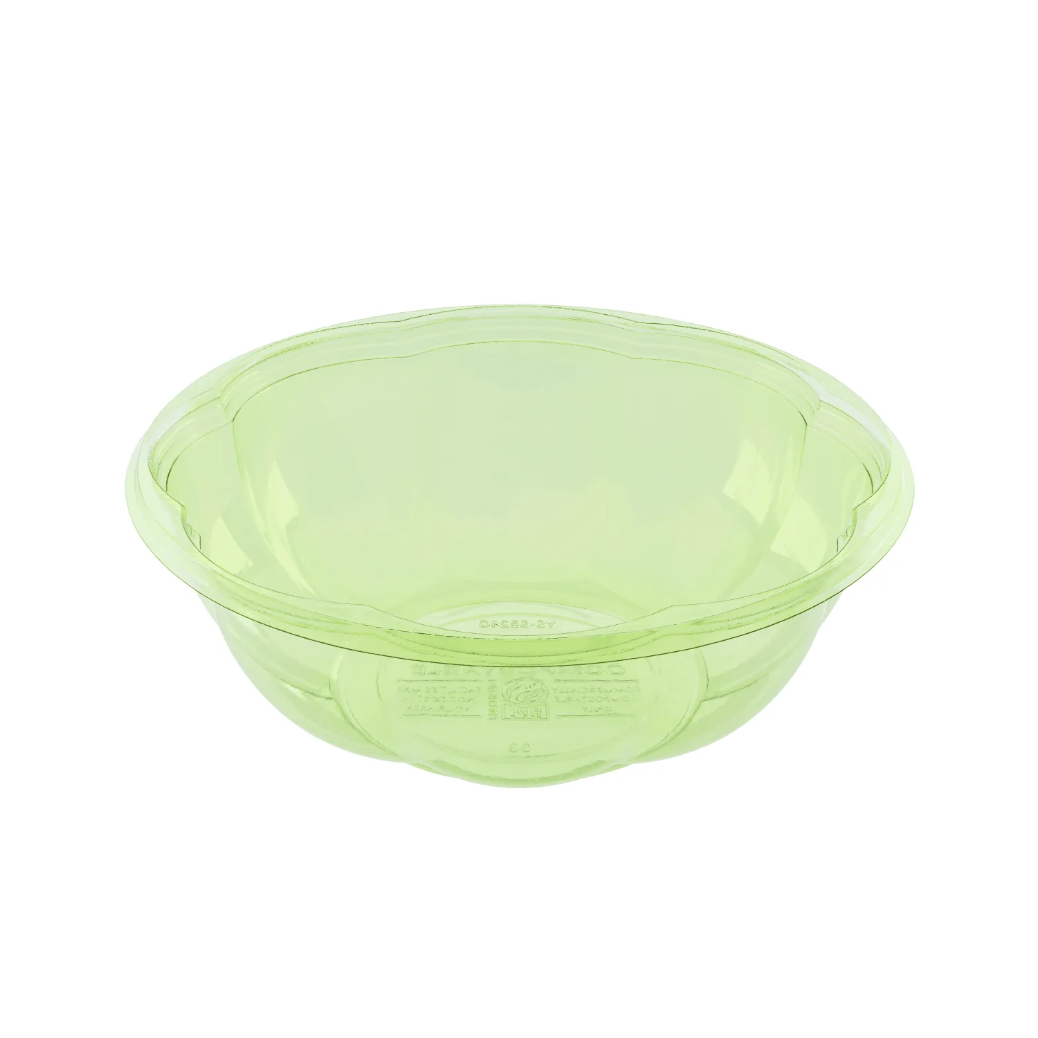 Karat Earth PLA 24 oz Salad Container (175 mm), Green - 300 pcs - Image 2