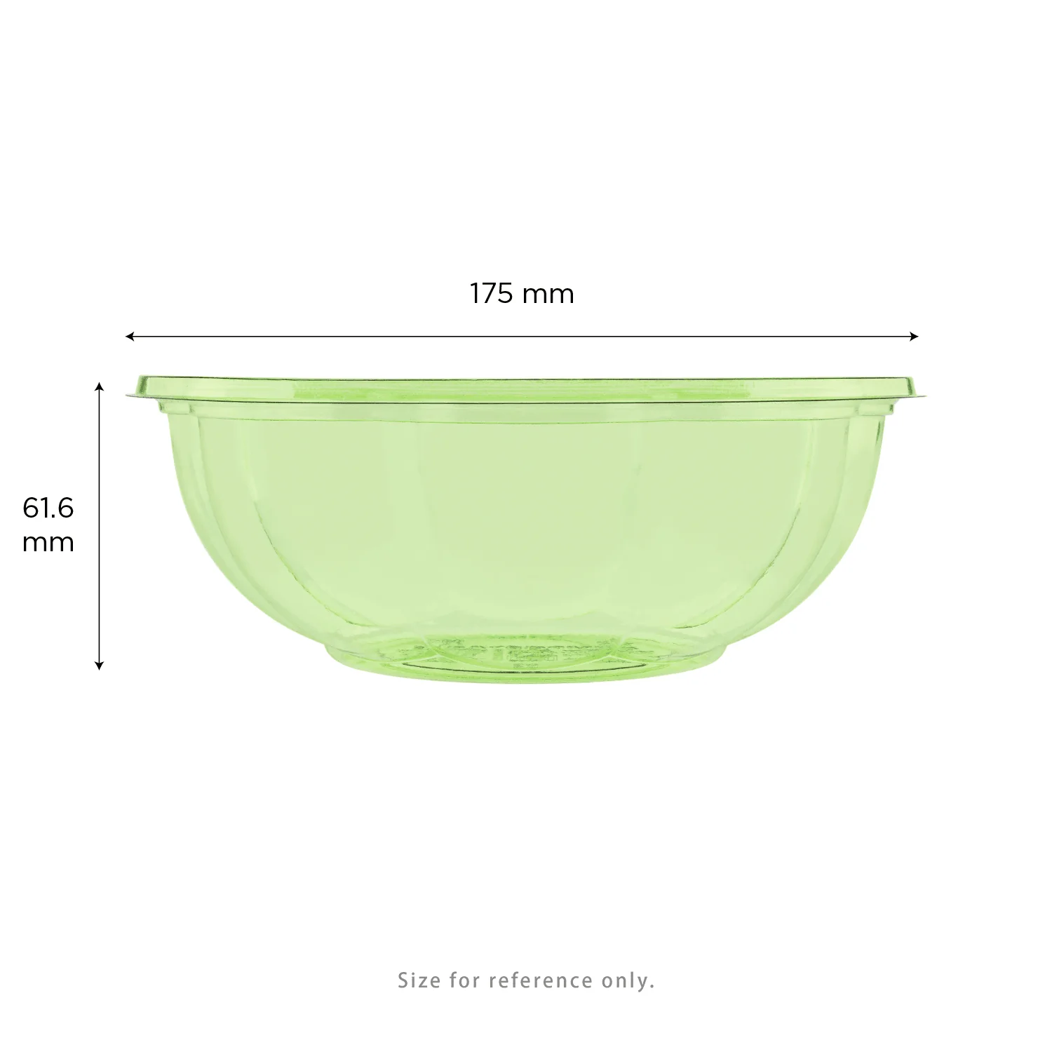 Karat Earth PLA 24 oz Salad Container (175 mm), Green - 300 pcs - Image 5