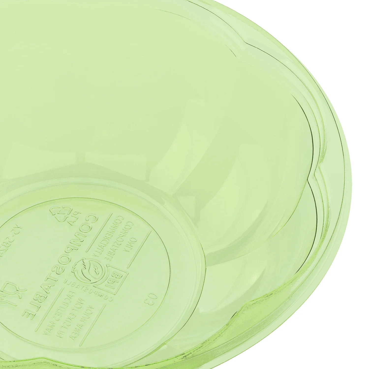 Karat Earth PLA 24 oz Salad Container (175 mm), Green - 300 pcs - Image 6