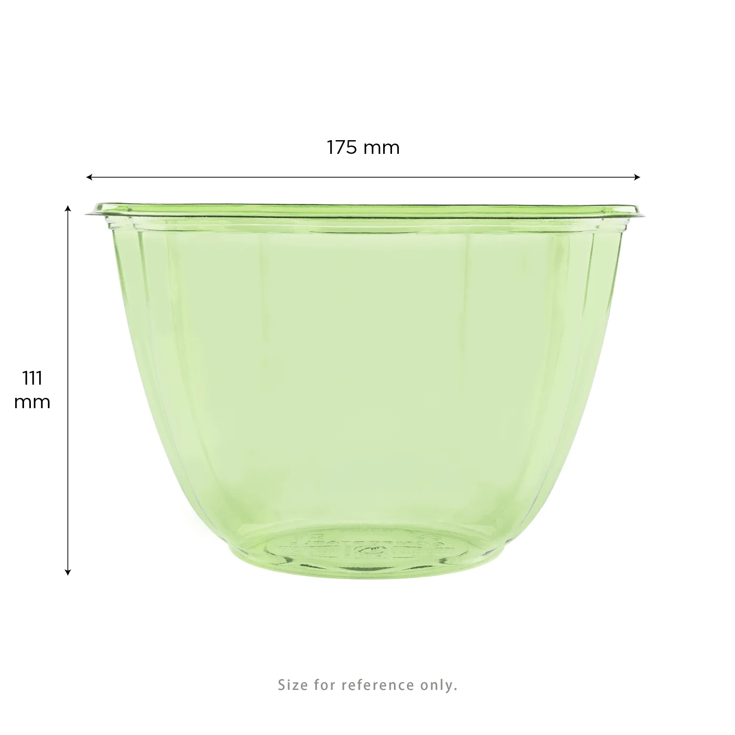 Karat Earth PLA 48 oz Salad Container (175 mm), Green - 300 pcs - Image 5