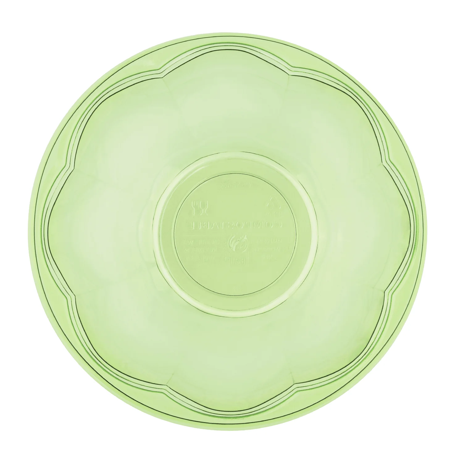 Karat Earth PLA 48 oz Salad Container (175 mm), Green - 300 pcs - Image 6