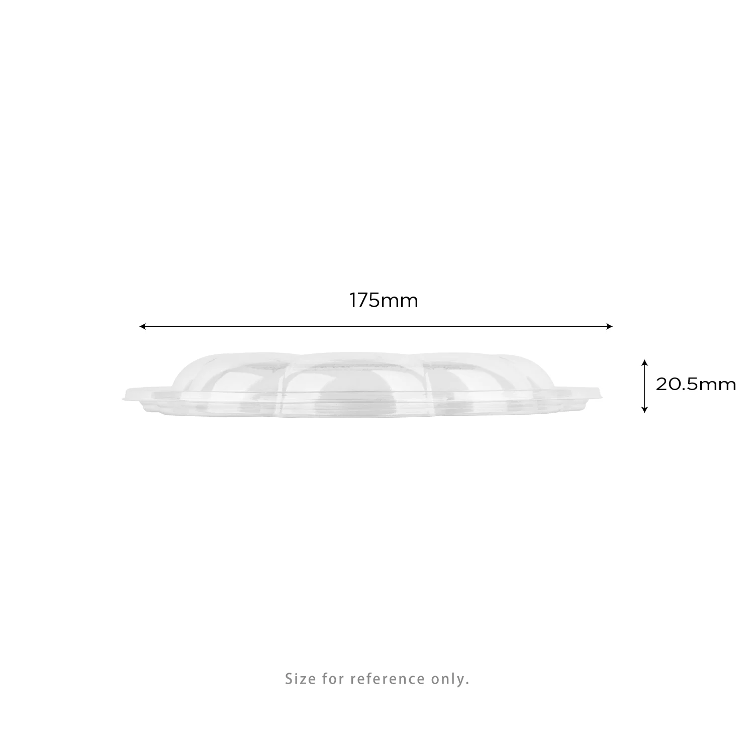 Karat Earth PLA Dome Lid for 18-48 oz. PLA Salad Container, Clear - 300pcs - Image 5