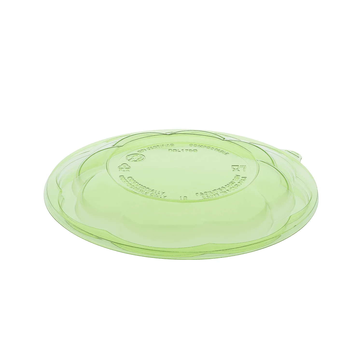 Karat Earth PLA Dome Lid for 18-48 oz. PLA Salad Container, Green - 300 pcs - Image 2