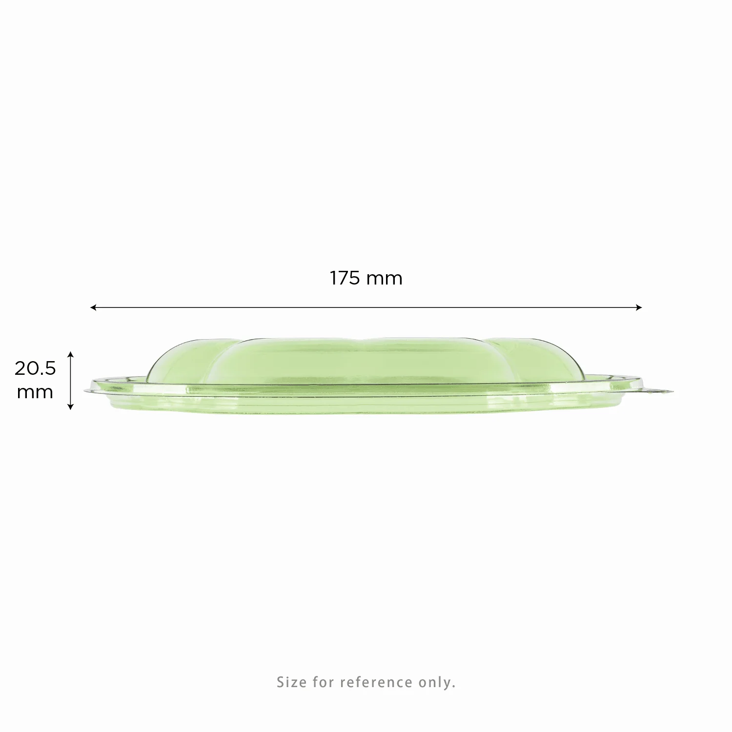 Karat Earth PLA Dome Lid for 18-48 oz. PLA Salad Container, Green - 300 pcs - Image 5